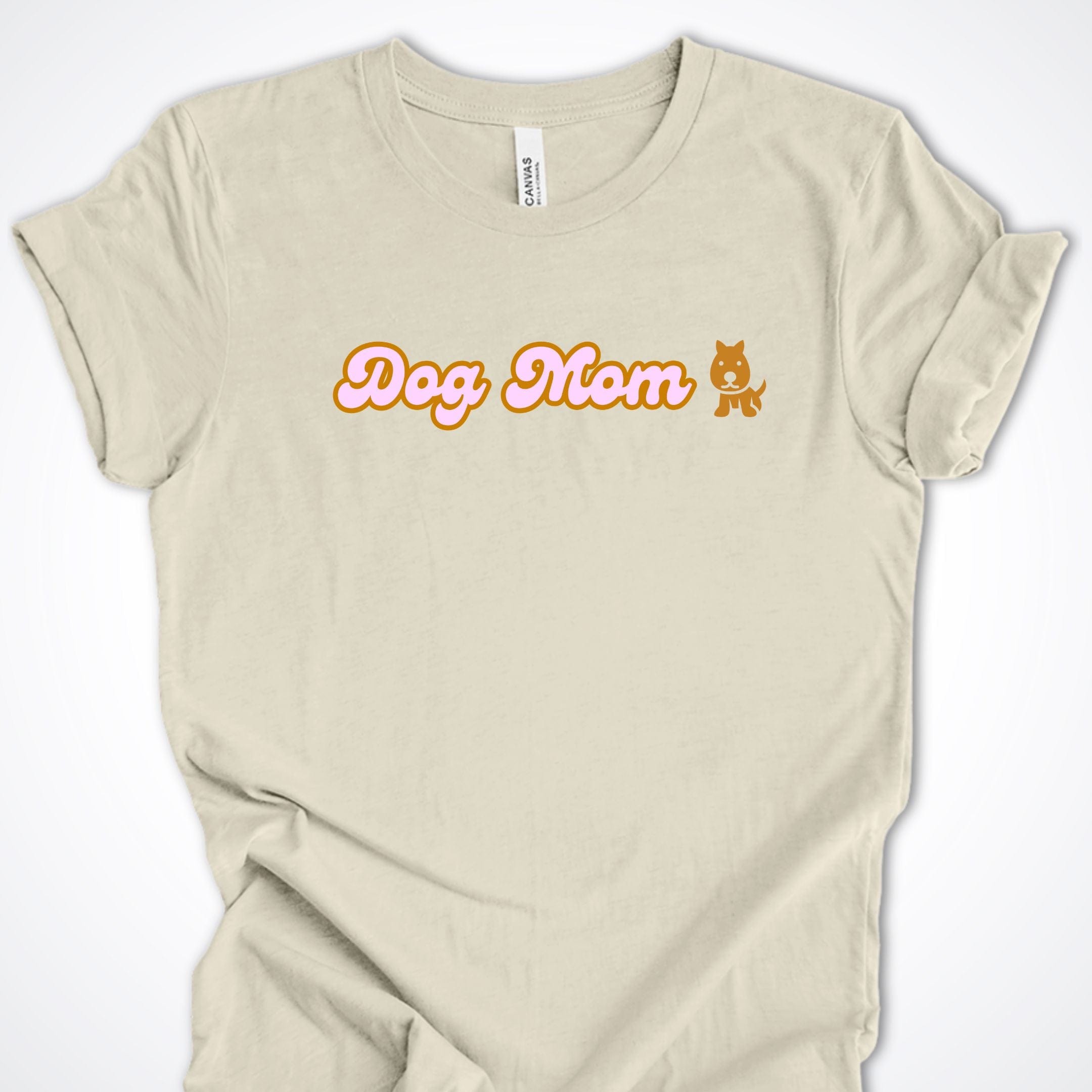 T-Shirt Natural / S Dog Mom Bubblegum Premium Unisex T-Shirt ReallyintoDogs