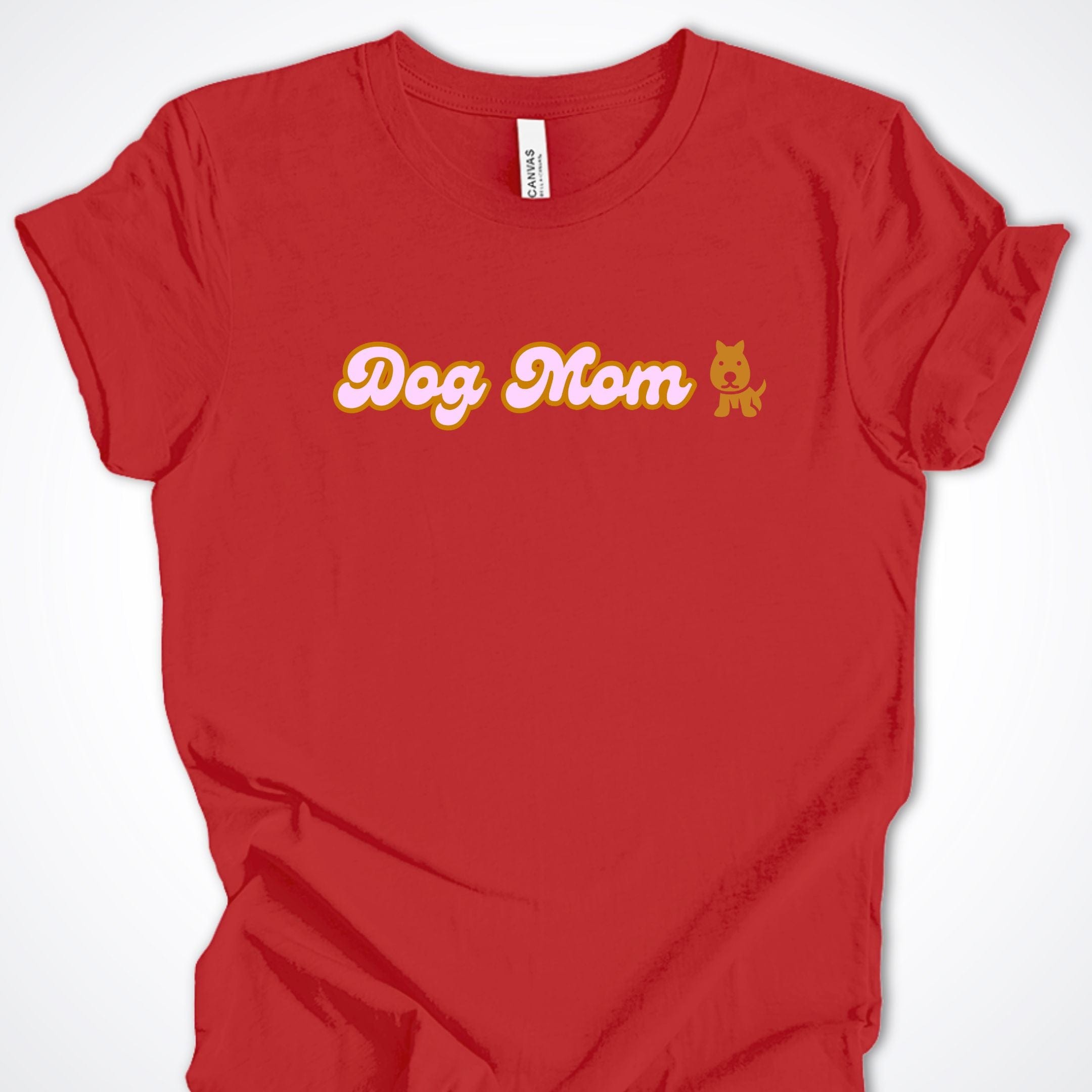 T-Shirt Red / S Dog Mom Bubblegum Premium Unisex T-Shirt ReallyintoDogs