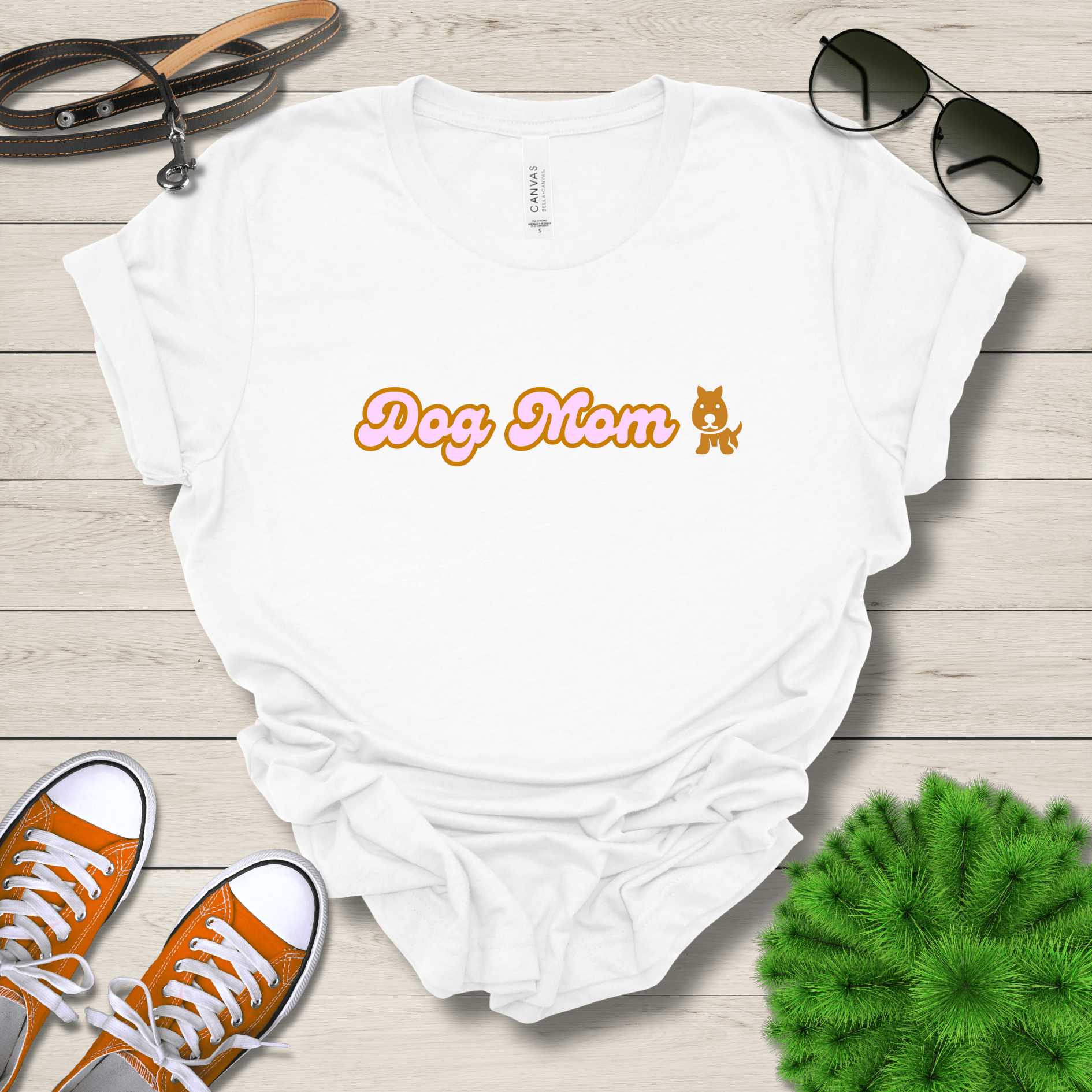 T-Shirt White / S Dog Mom Bubblegum Premium Unisex T-Shirt --reallyintothat