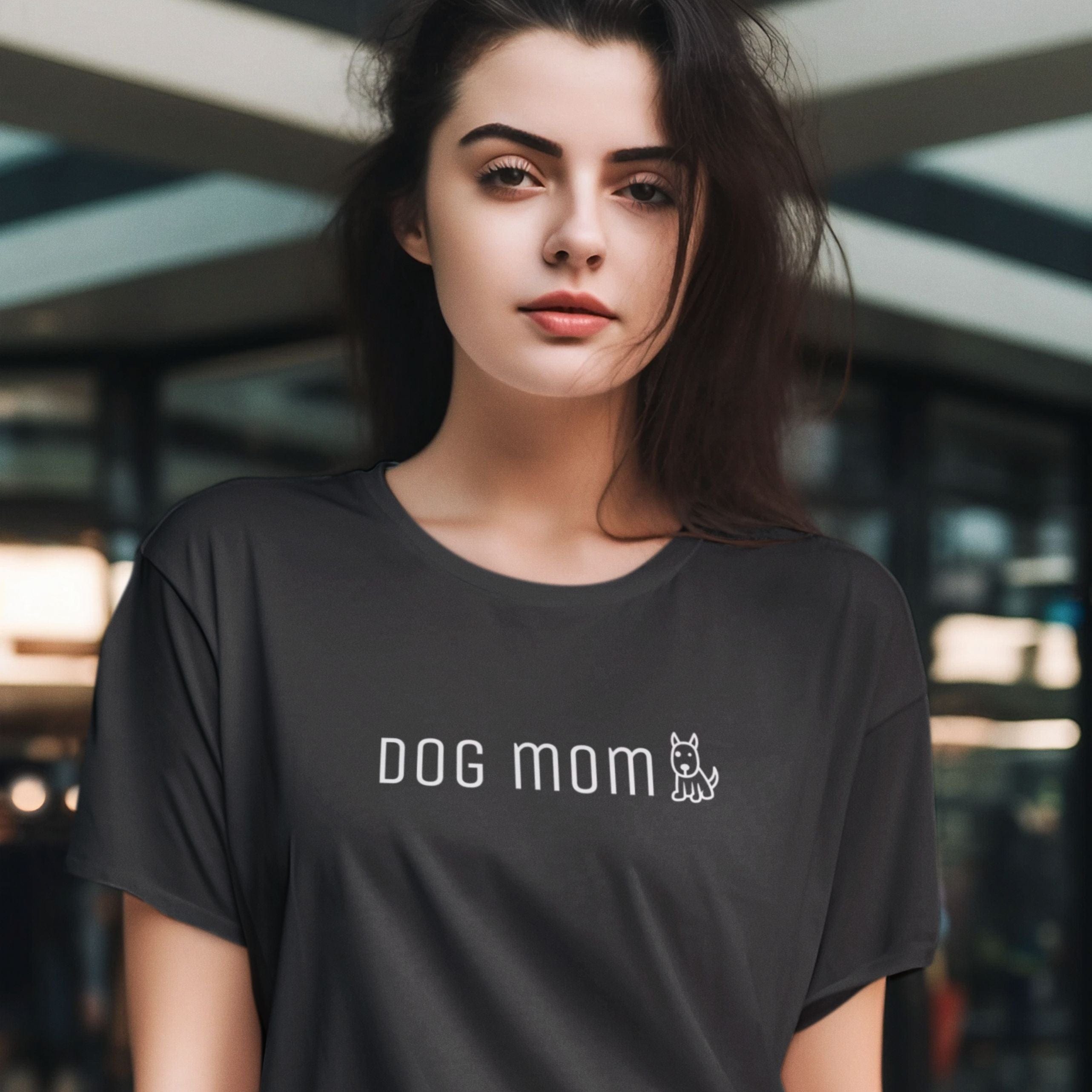 T-Shirt Dog Mom Cute Premium Unisex T-Shirt ReallyintoDogs