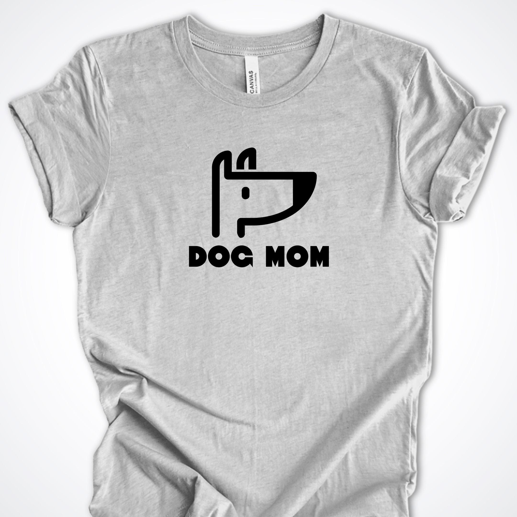 T-Shirt Athletic Heather / S Dog Mom Icon Premium Unisex T-Shirt ReallyintoDogs