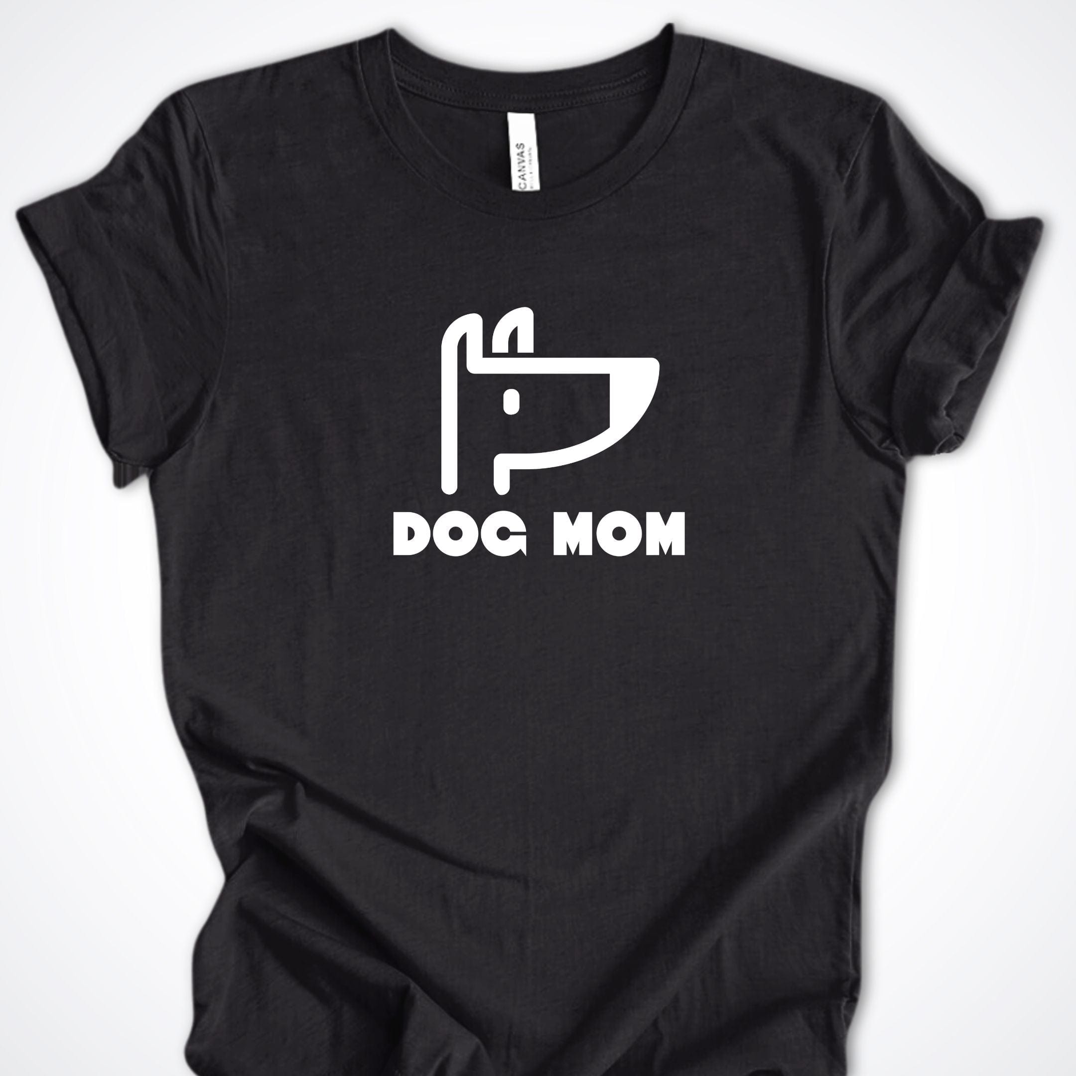T-Shirt Black Heather / S Dog Mom Icon Premium Unisex T-Shirt ReallyintoDogs