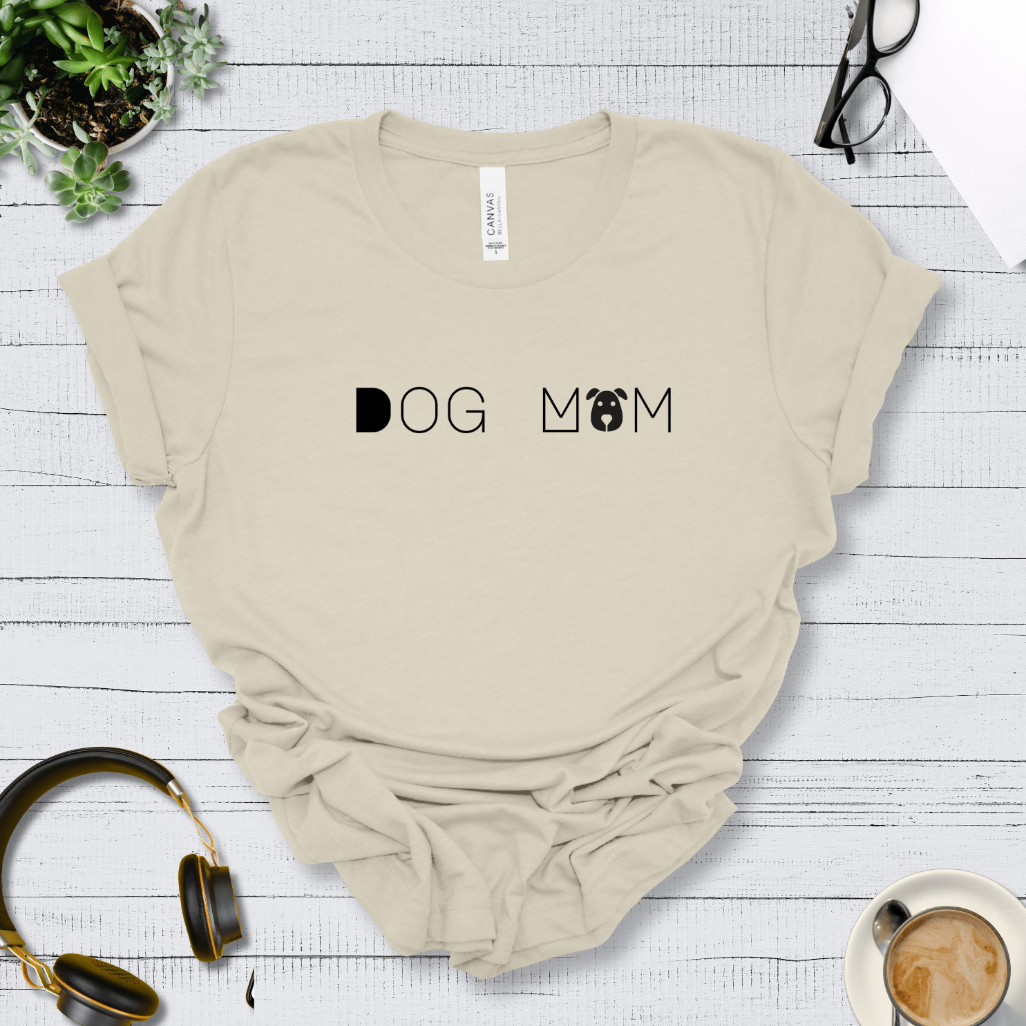 T-Shirt Natural / S Dog Mom Premium Unisex T-Shirt --reallyintothat