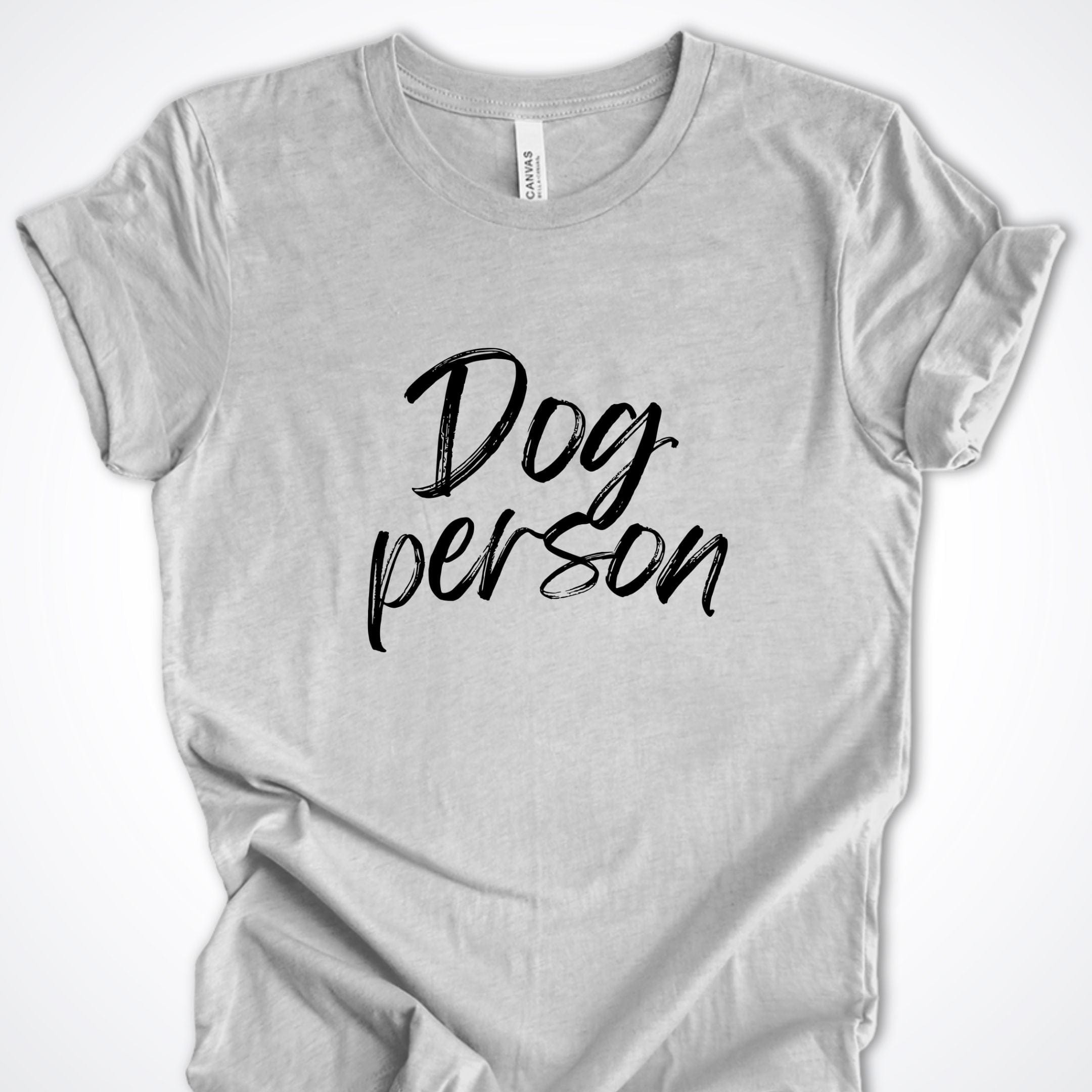 T-Shirt Athletic Heather / S Dog Person Script Premium Unisex T-Shirt ReallyintoDogs