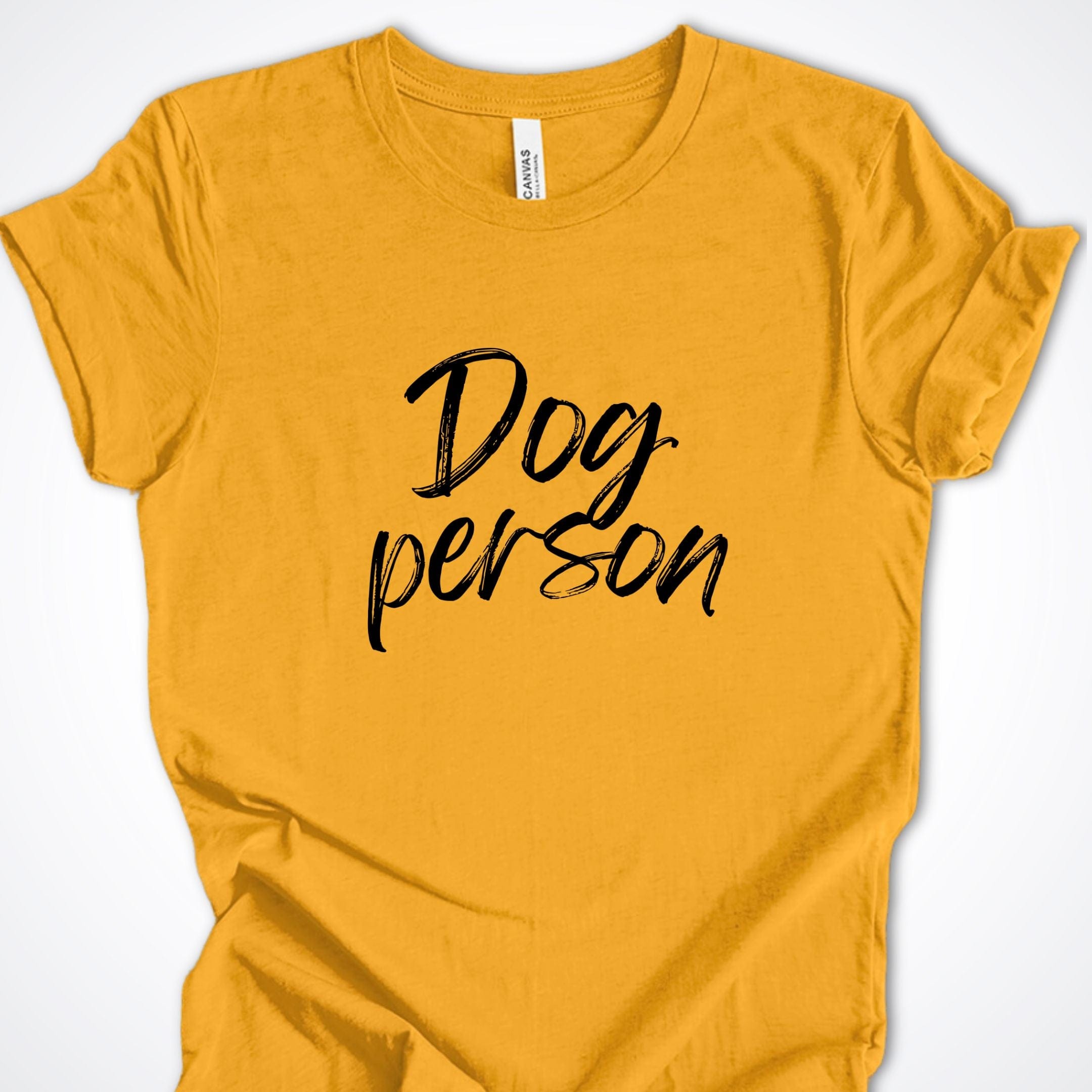 T-Shirt Gold / S Dog Person Script Premium Unisex T-Shirt ReallyintoDogs