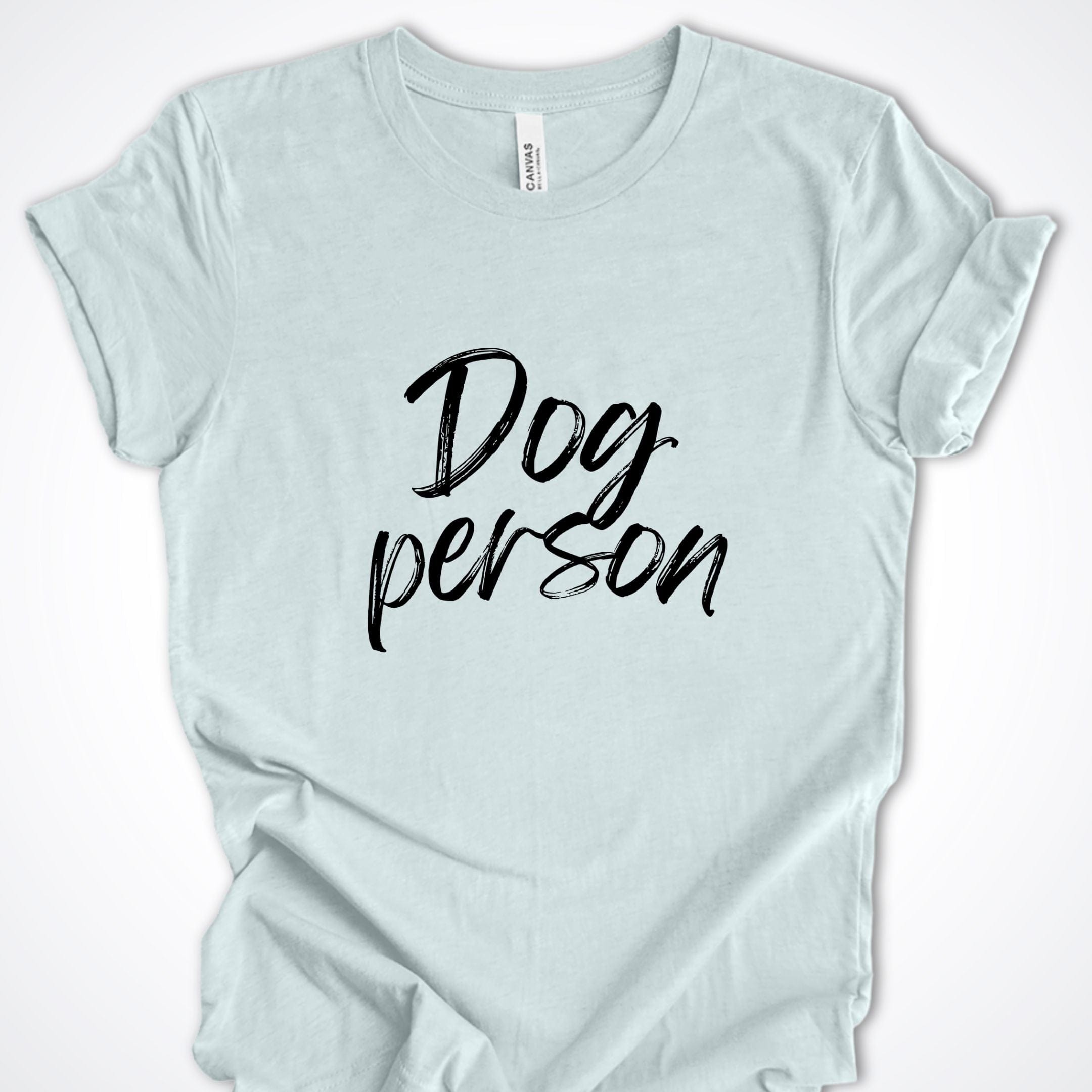 T-Shirt Heather Ice Blue / S Dog Person Script Premium Unisex T-Shirt ReallyintoDogs