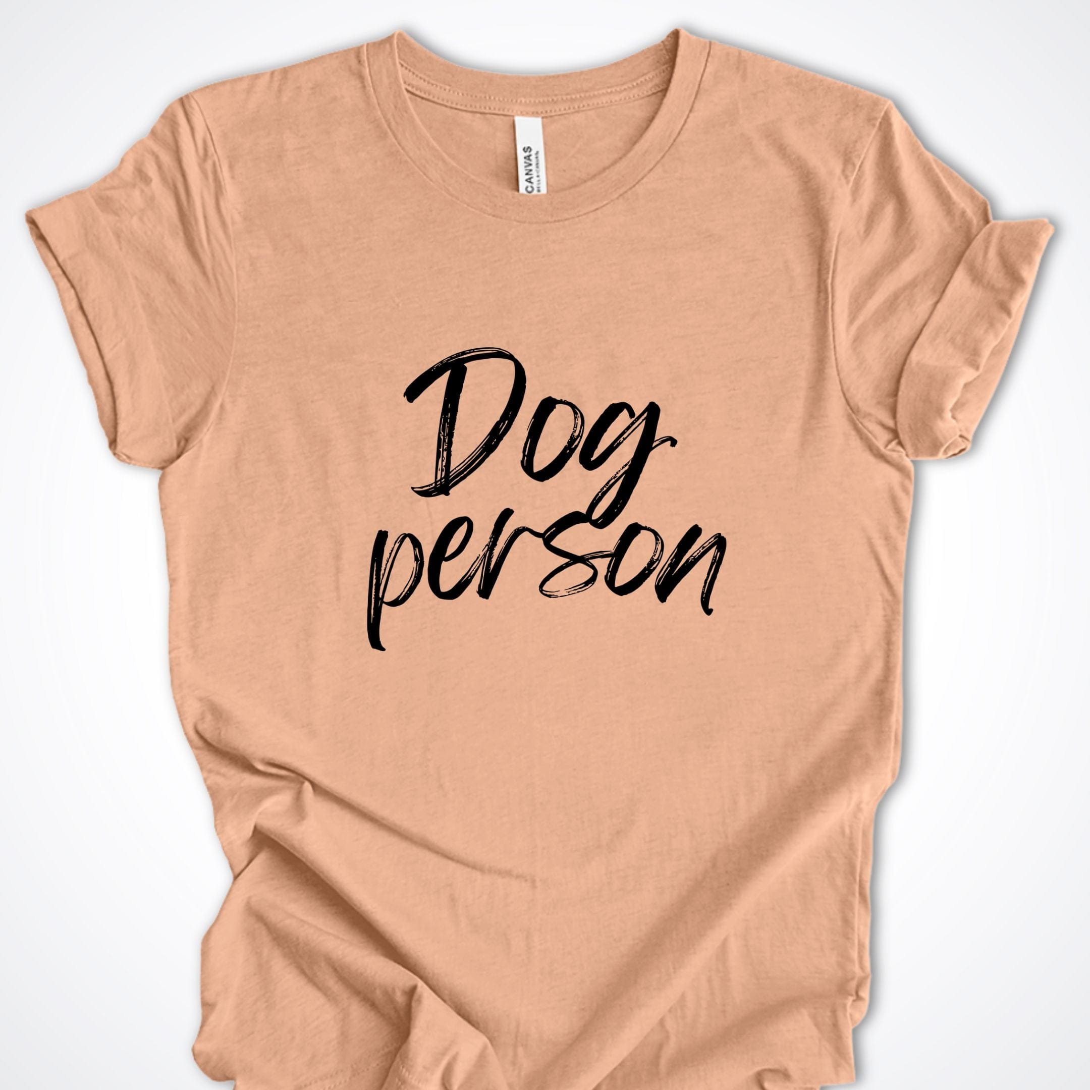 T-Shirt Heather Peach / S Dog Person Script Premium Unisex T-Shirt ReallyintoDogs