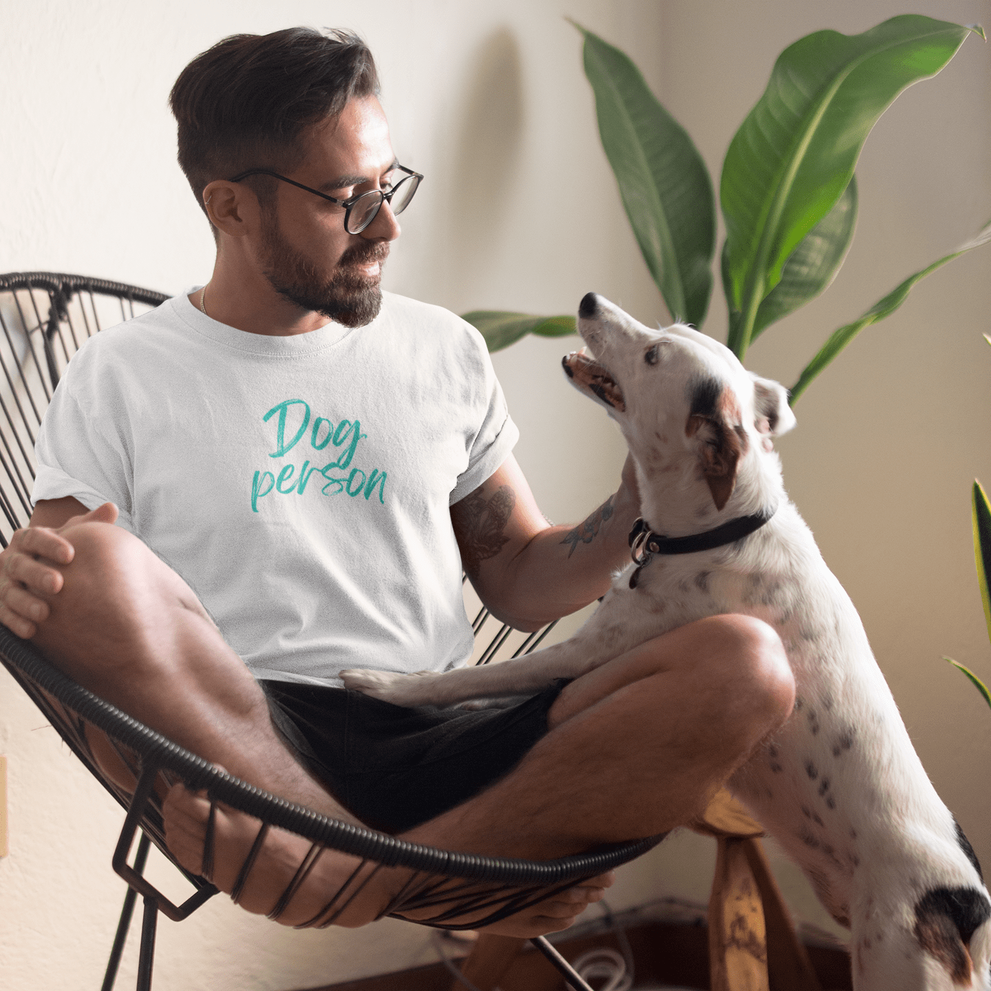 T-Shirt Dog Person Script Premium Unisex T-Shirt ReallyintoDogs