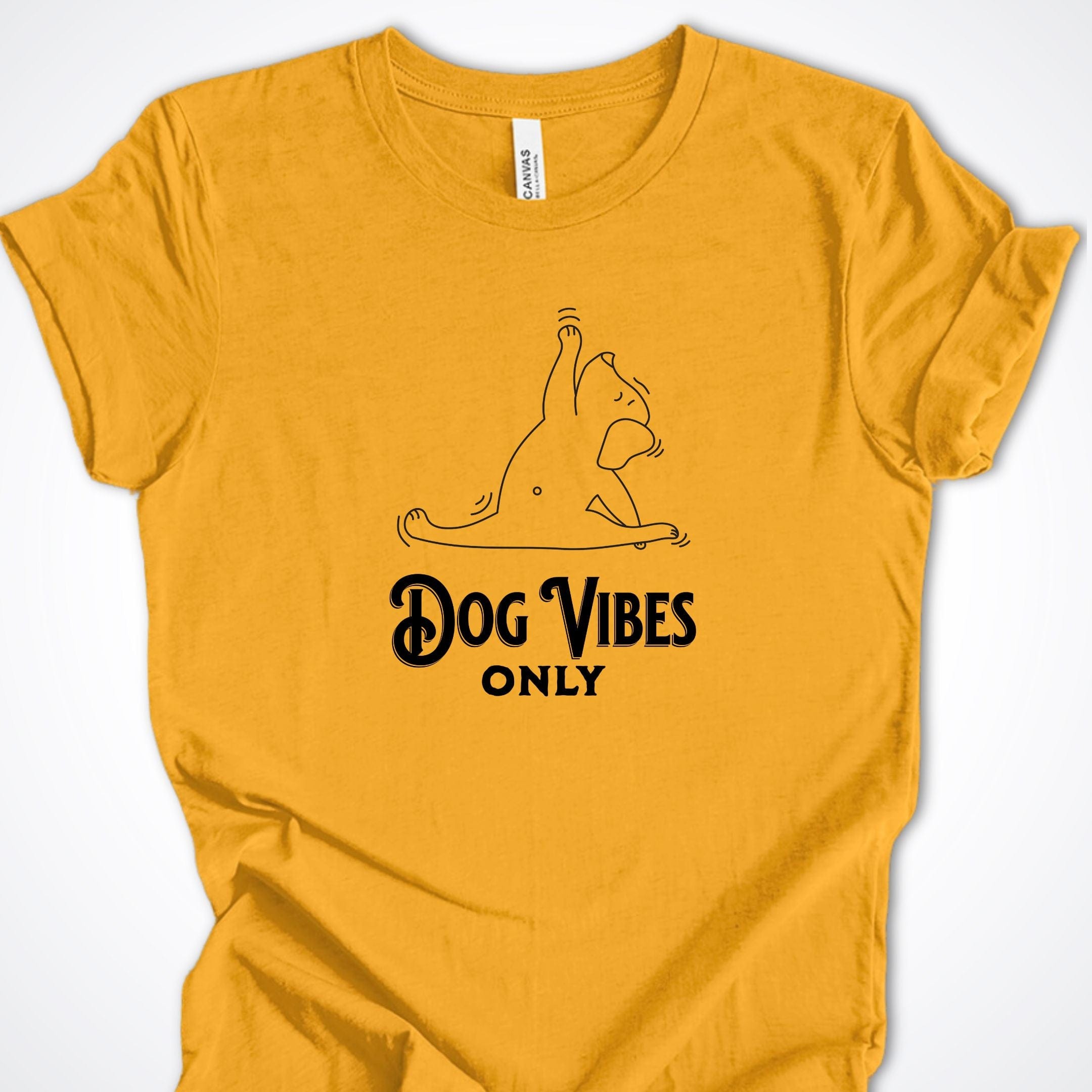 T-Shirt Gold / S Dog Vibes Only Premium Unisex T-Shirt ReallyintoDogs