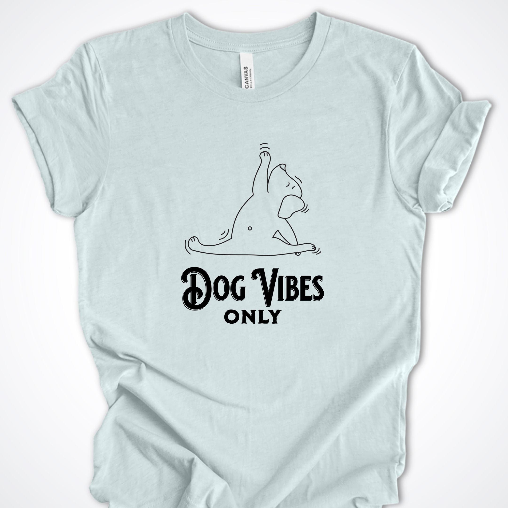 T-Shirt Heather Ice Blue / S Dog Vibes Only Premium Unisex T-Shirt ReallyintoDogs