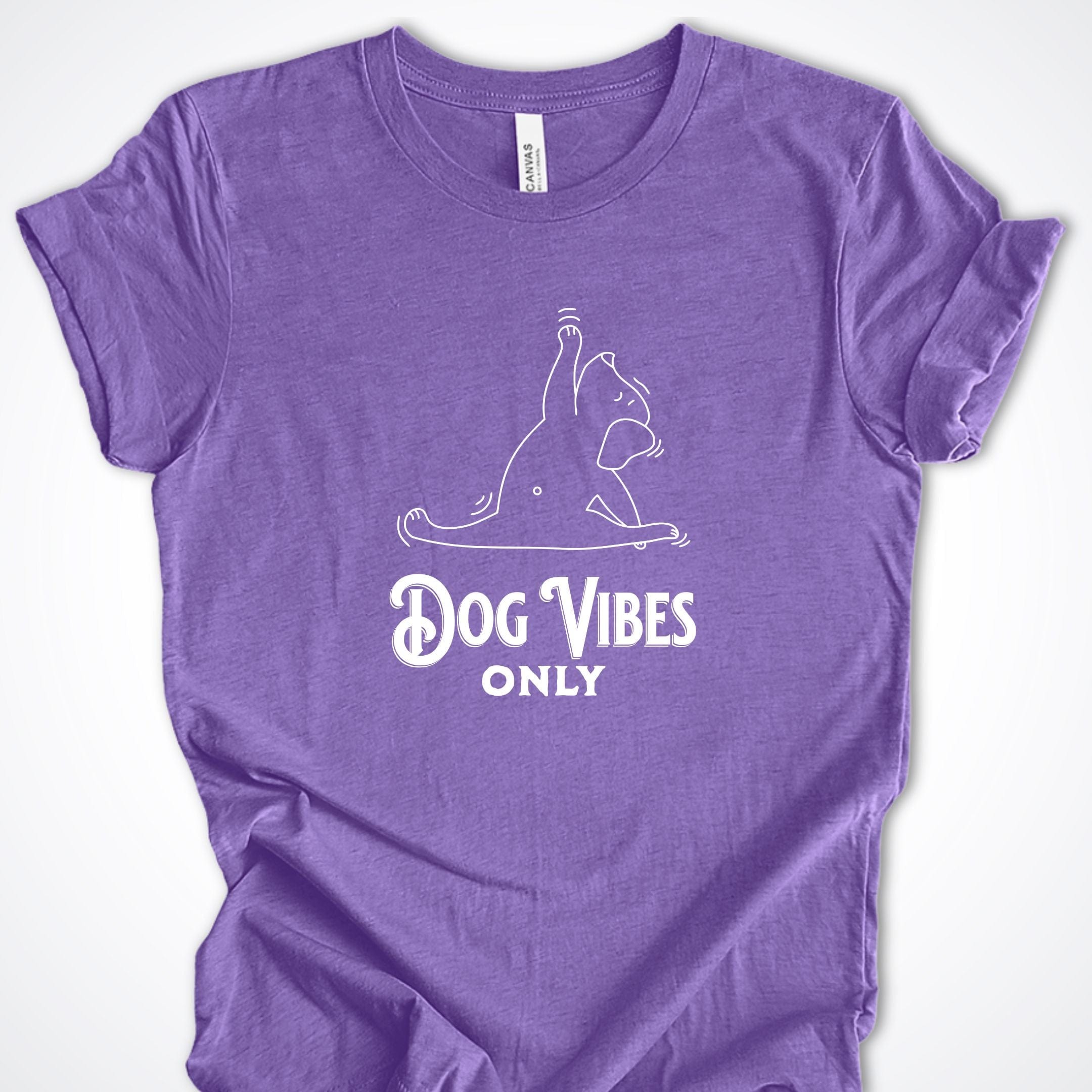 T-Shirt Heather Team Purple / S Dog Vibes Only Premium Unisex T-Shirt ReallyintoDogs