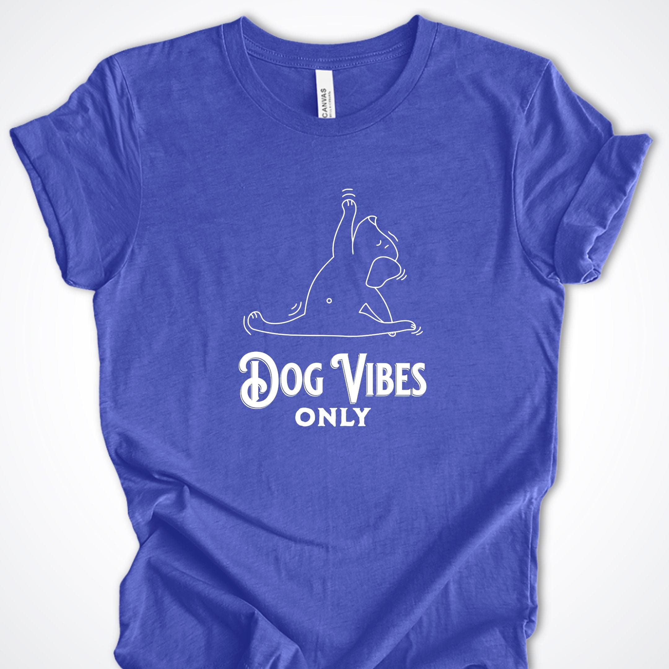 T-Shirt Heather True Royal / S Dog Vibes Only Premium Unisex T-Shirt ReallyintoDogs