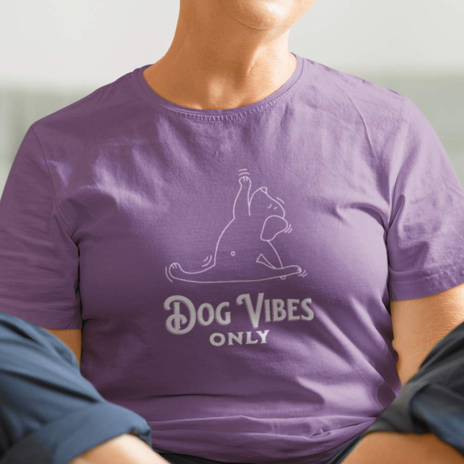 T-Shirt Dog Vibes Only Premium Unisex T-Shirt ReallyintoDogs