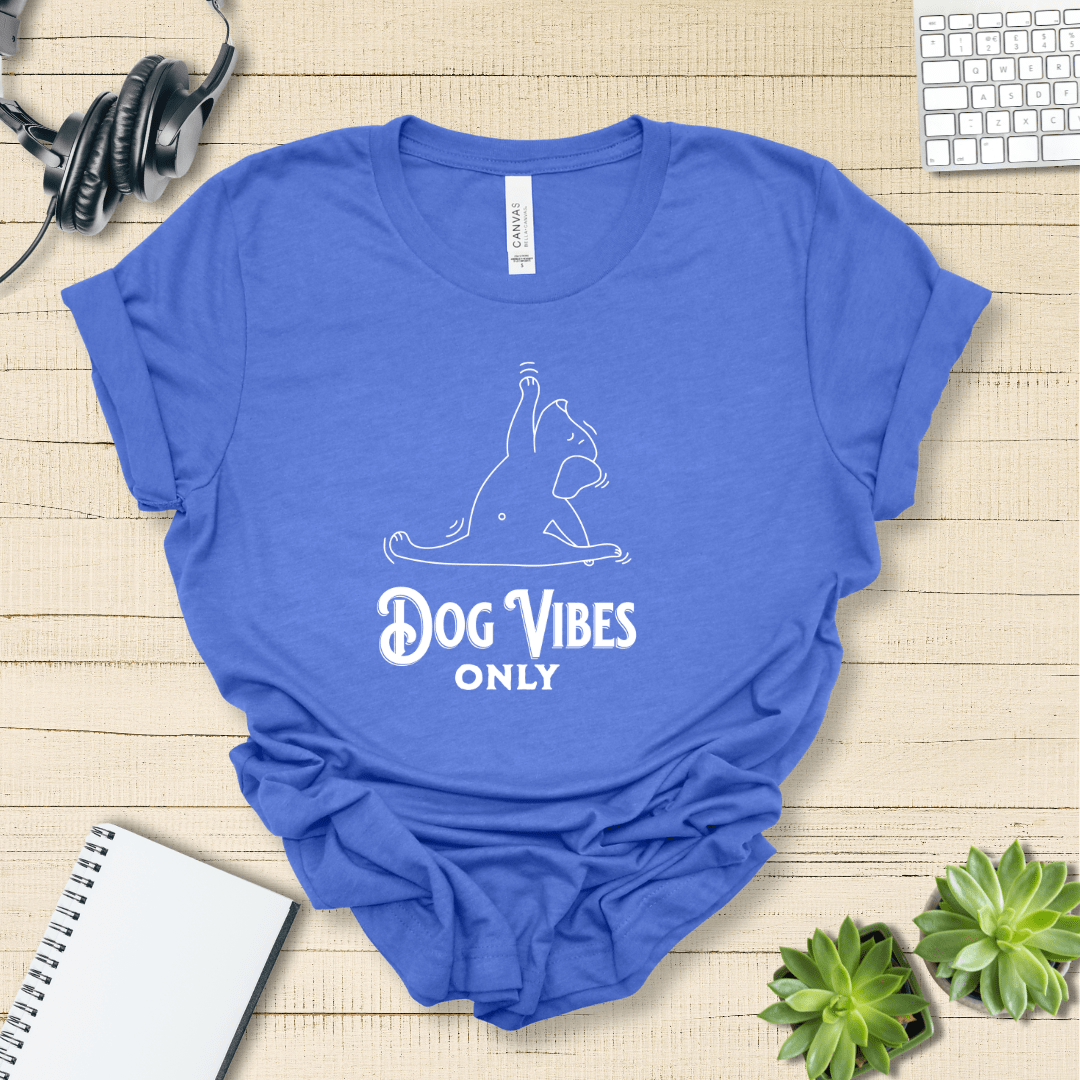 T-Shirt Heather True Royal / S Dog Vibes Only Premium Unisex Tee - Fun Casual Wear for Dog Lovers --reallyintothat