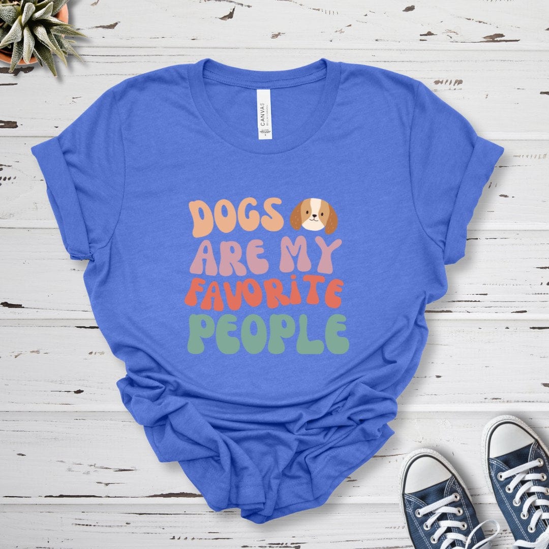 T-Shirt Heather True Royal / S Dogs Are My Favorite People Premium Unisex T-Shirt --reallyintothat