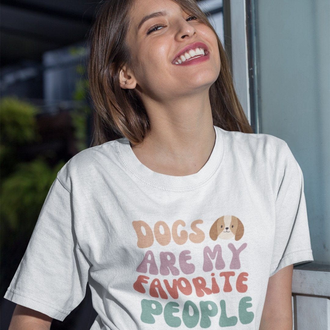 T-Shirt White / S Dogs Are My Favorite People Premium Unisex T-Shirt --reallyintothat