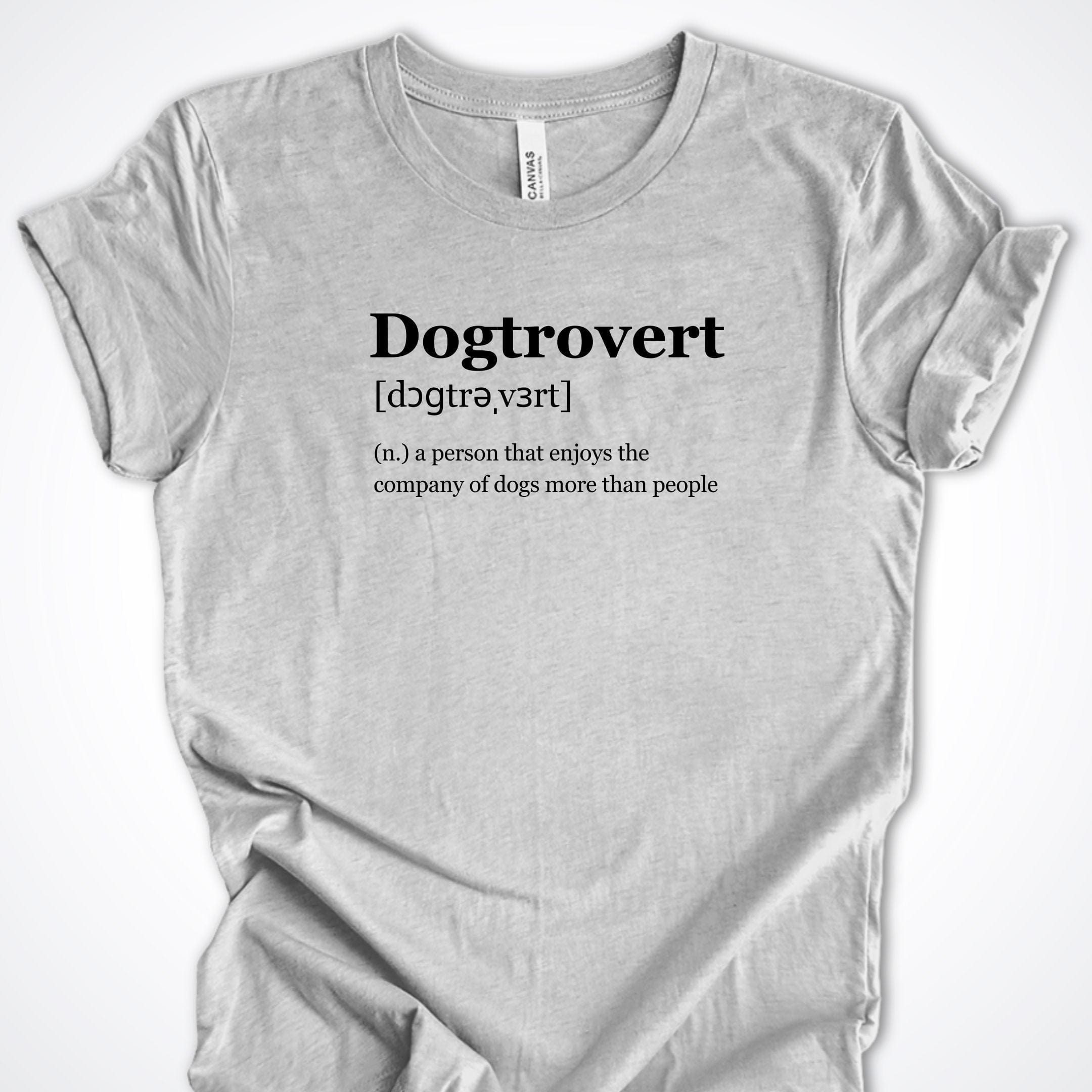 T-Shirt Athletic Heather / S Dogtrovert Premium Unisex T-Shirt ReallyintoDogs