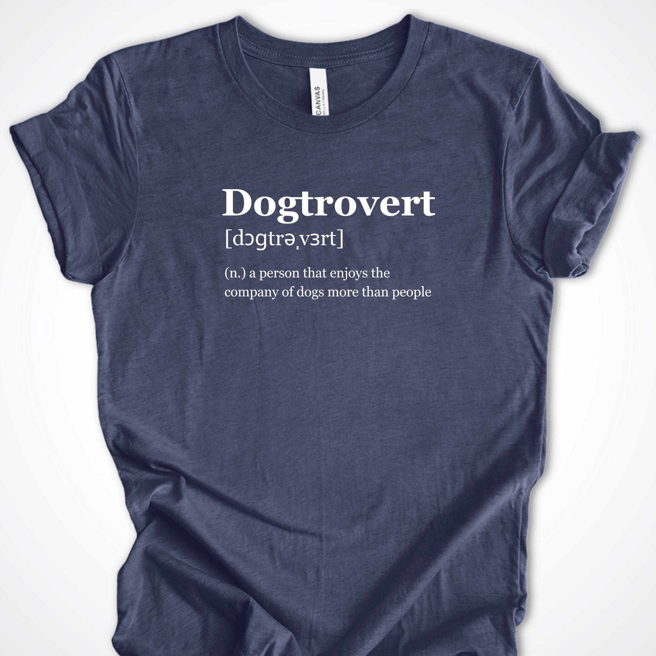 T-Shirt Heather Navy / S Dogtrovert Premium Unisex T-Shirt ReallyintoDogs