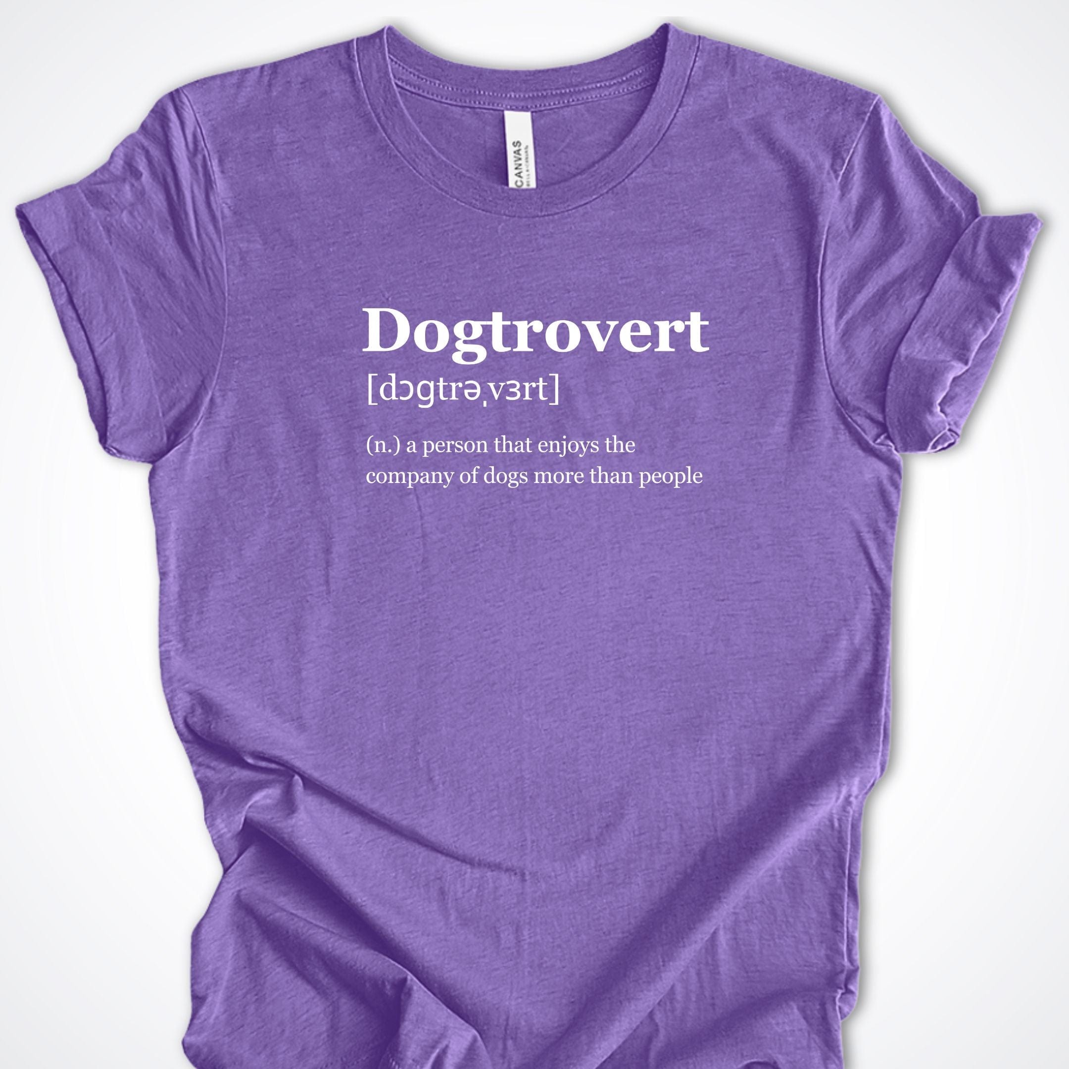 T-Shirt Heather Team Purple / S Dogtrovert Premium Unisex T-Shirt ReallyintoDogs