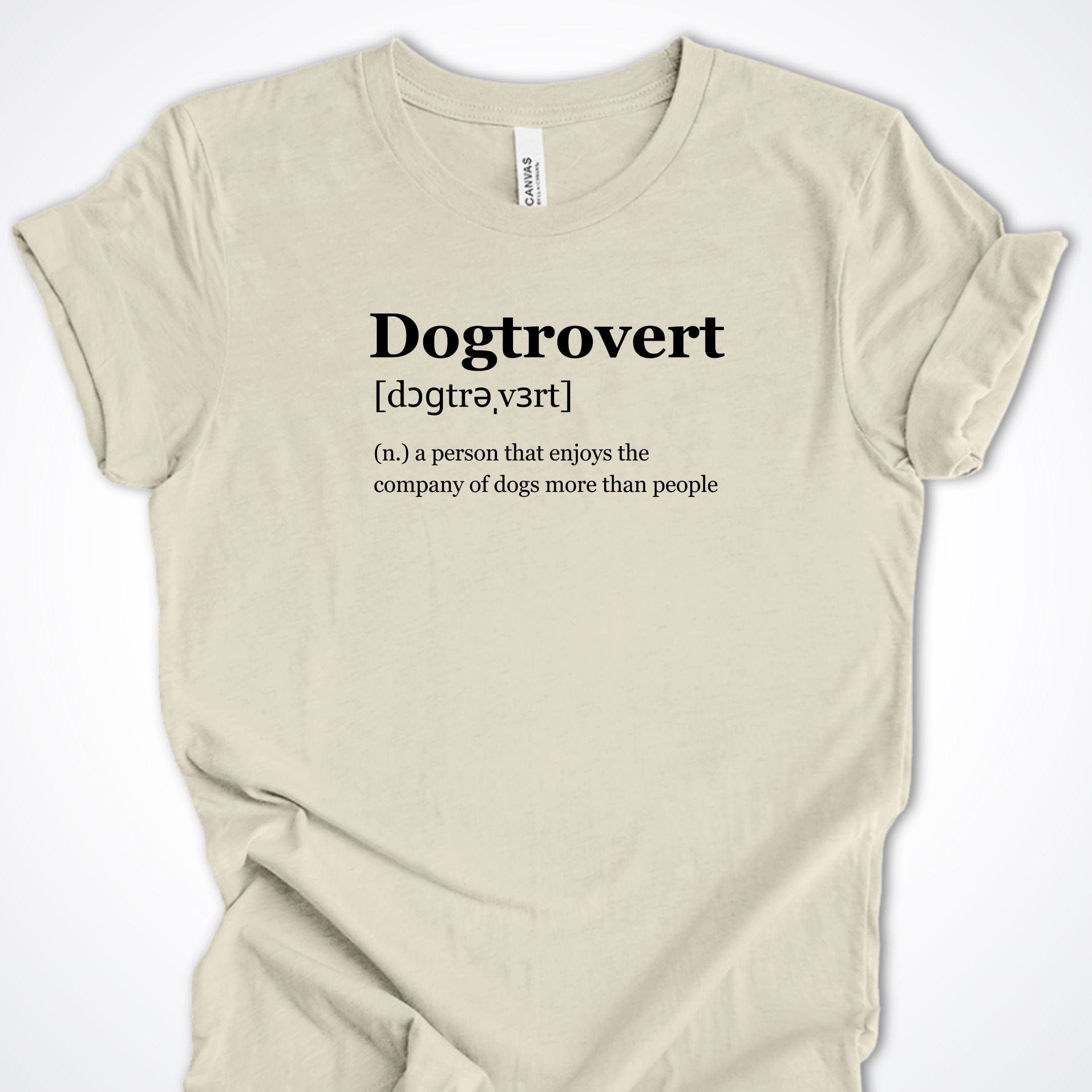 T-Shirt Natural / S Dogtrovert Premium Unisex T-Shirt ReallyintoDogs