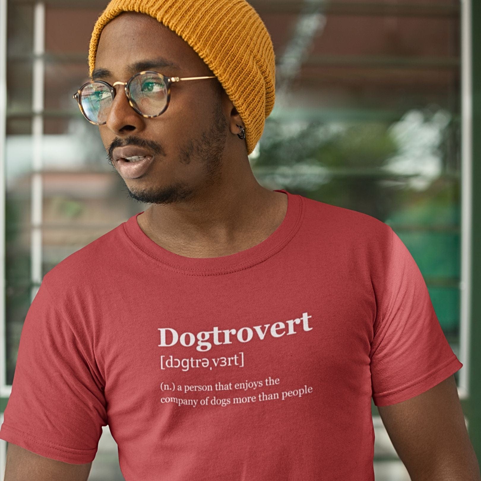 T-Shirt Dogtrovert Premium Unisex T-Shirt ReallyintoDogs