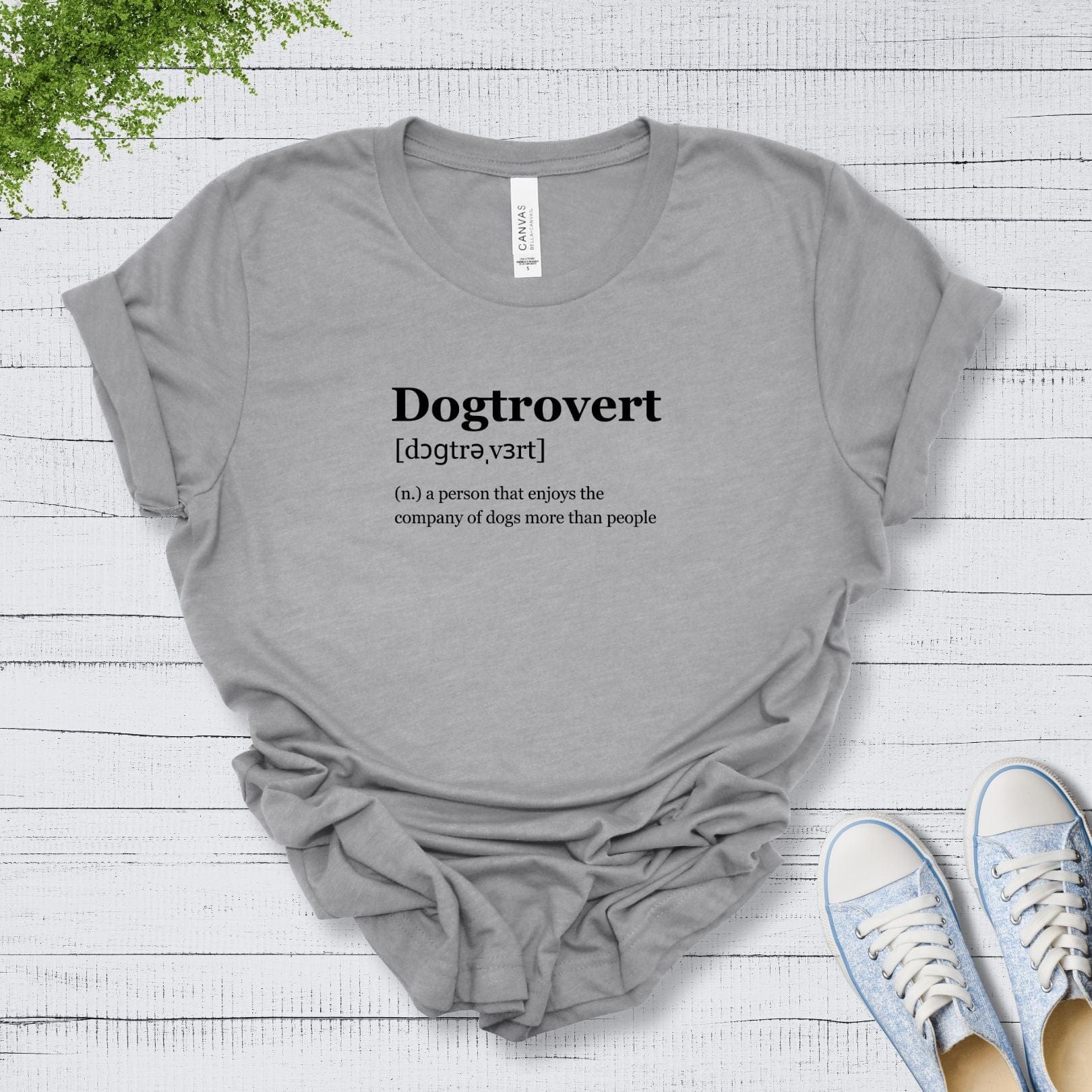 T-Shirt Athletic Heather / S Dogtrovert Premium Unisex Tee --reallyintothat