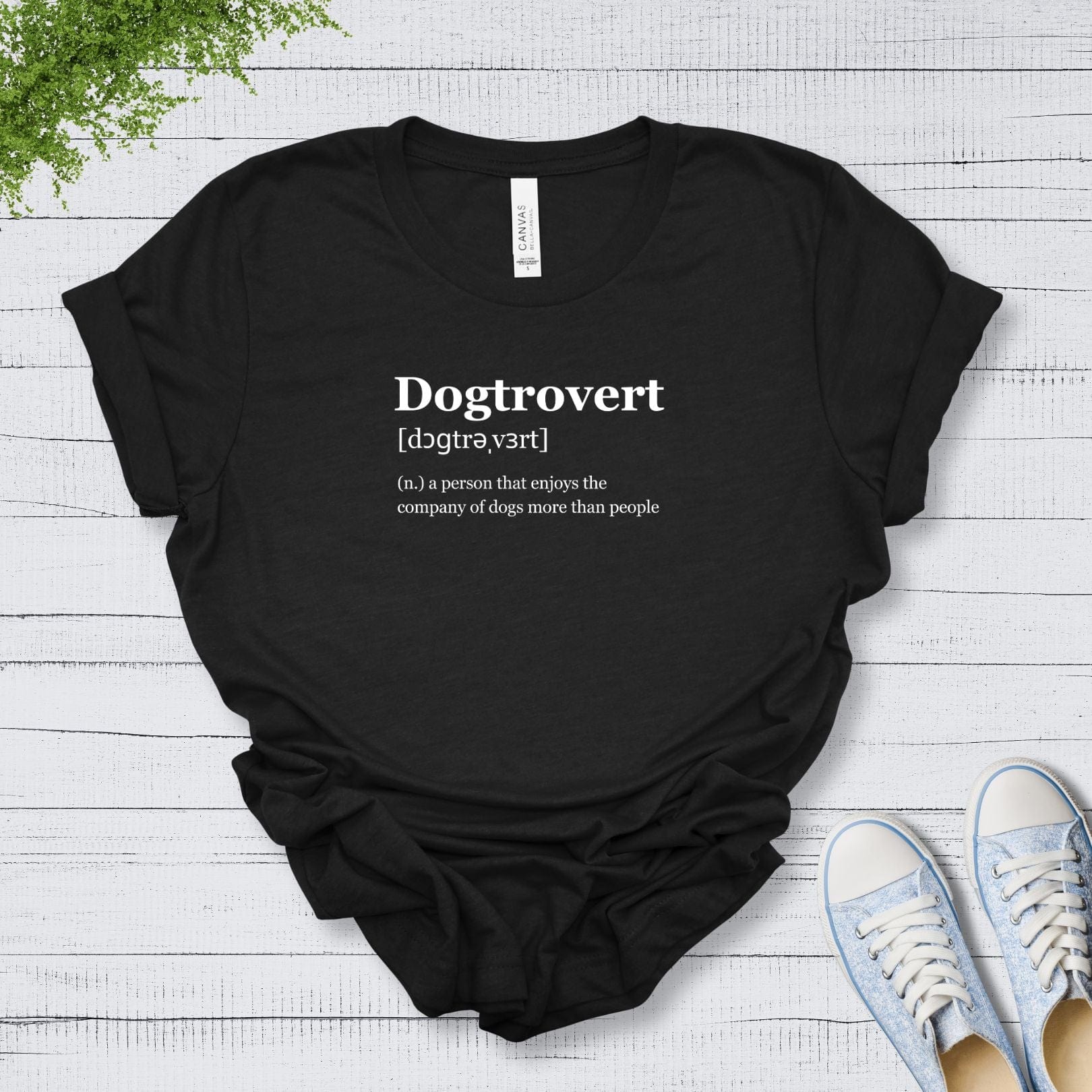 T-Shirt Black Heather / S Dogtrovert Premium Unisex Tee --reallyintothat