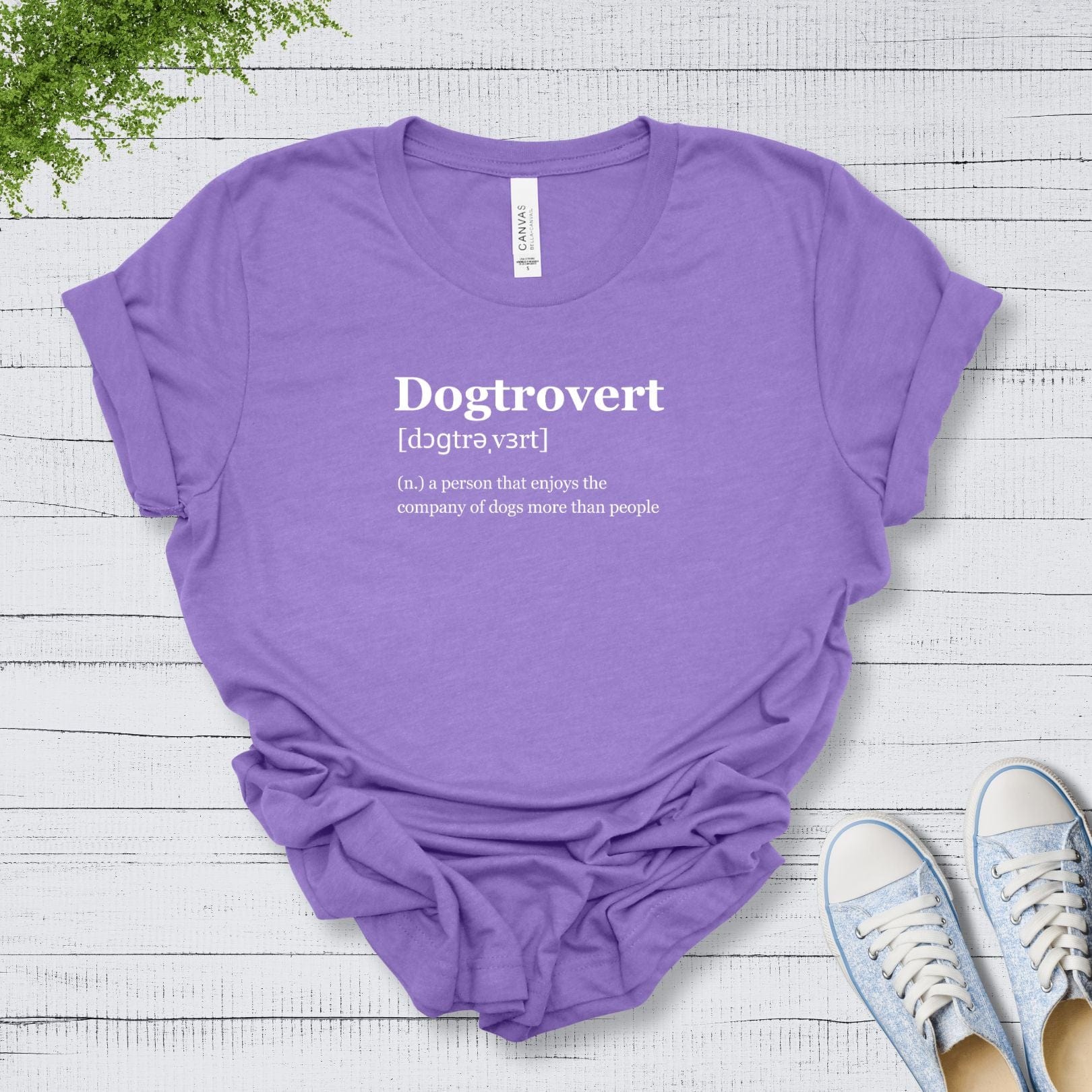 T-Shirt Heather Team Purple / S Dogtrovert Premium Unisex Tee --reallyintothat