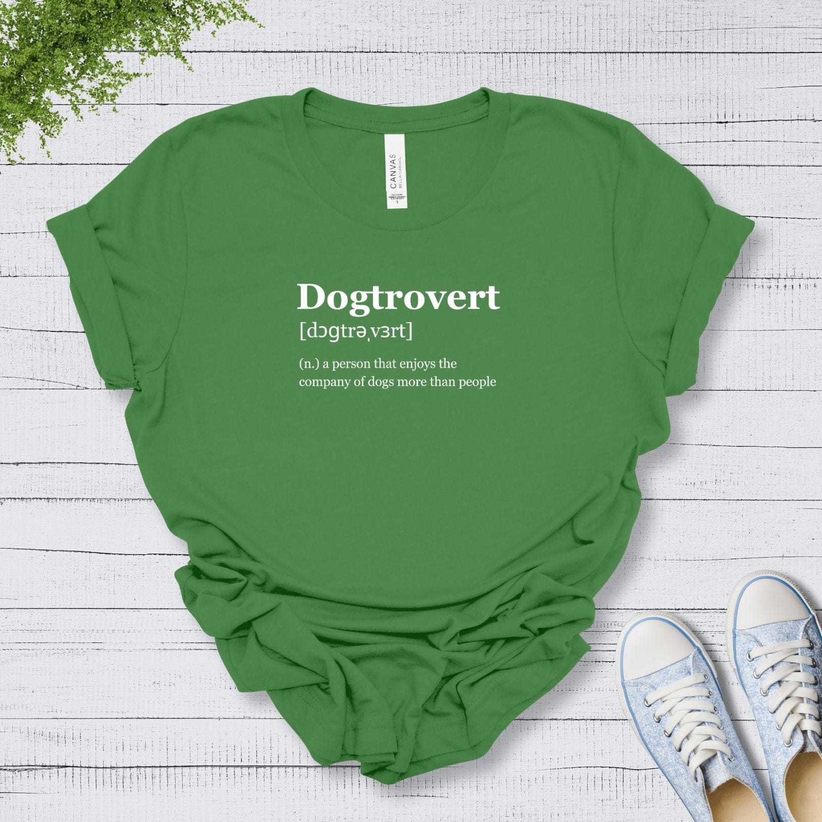 T-Shirt Leaf / S Dogtrovert Premium Unisex Tee --reallyintothat