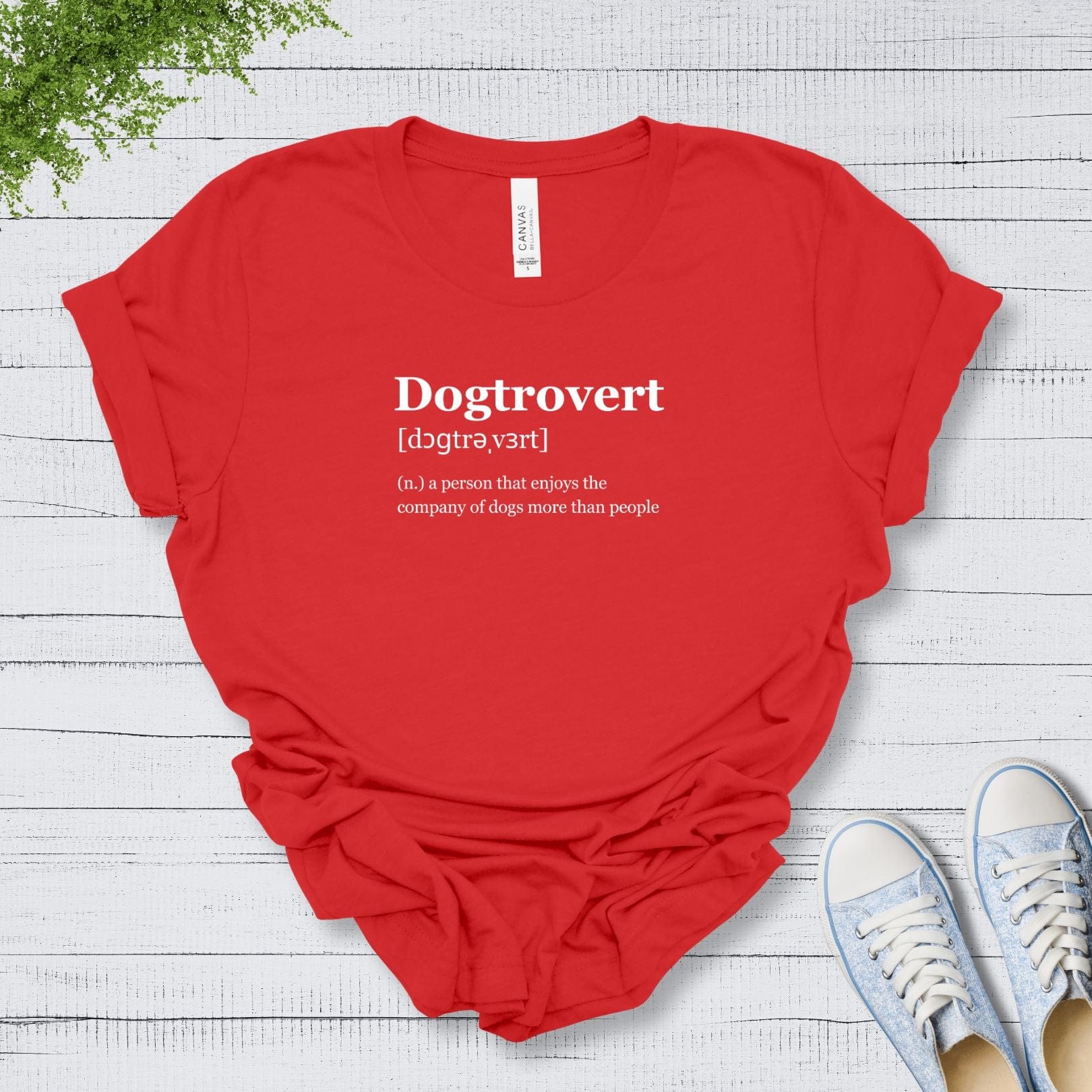 T-Shirt Red / S Dogtrovert Premium Unisex Tee --reallyintothat