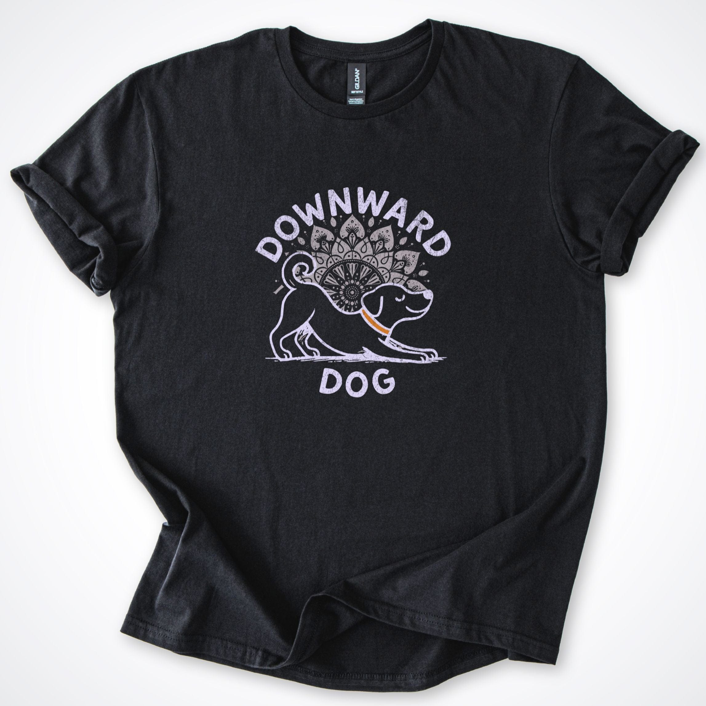 T-Shirt Black / S Downward Dog T-Shirt ReallyintoDogs