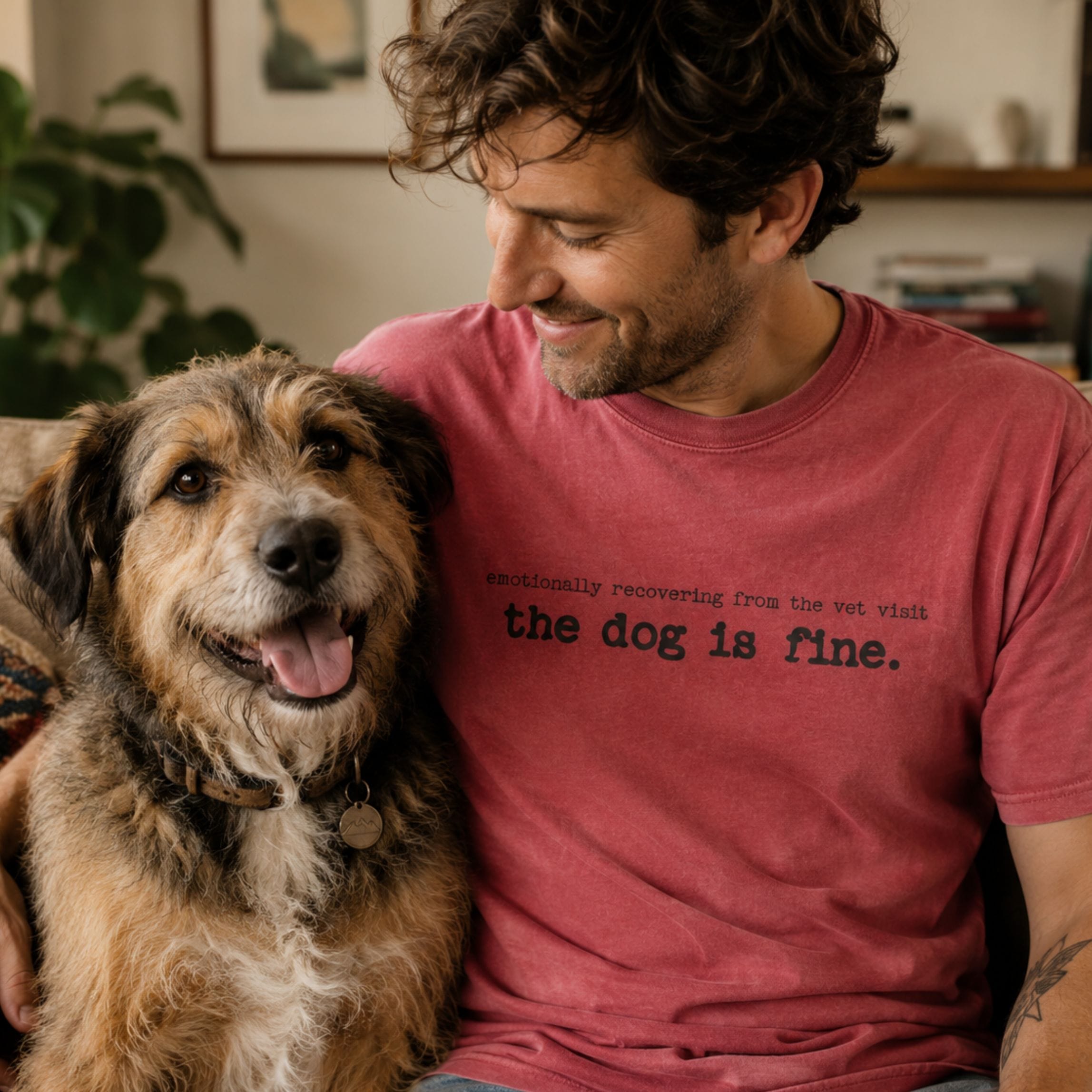 T-Shirt Emotionally Recovering The Dog Is Fine Comfort Colors T-Shirt ReallyintoDogs