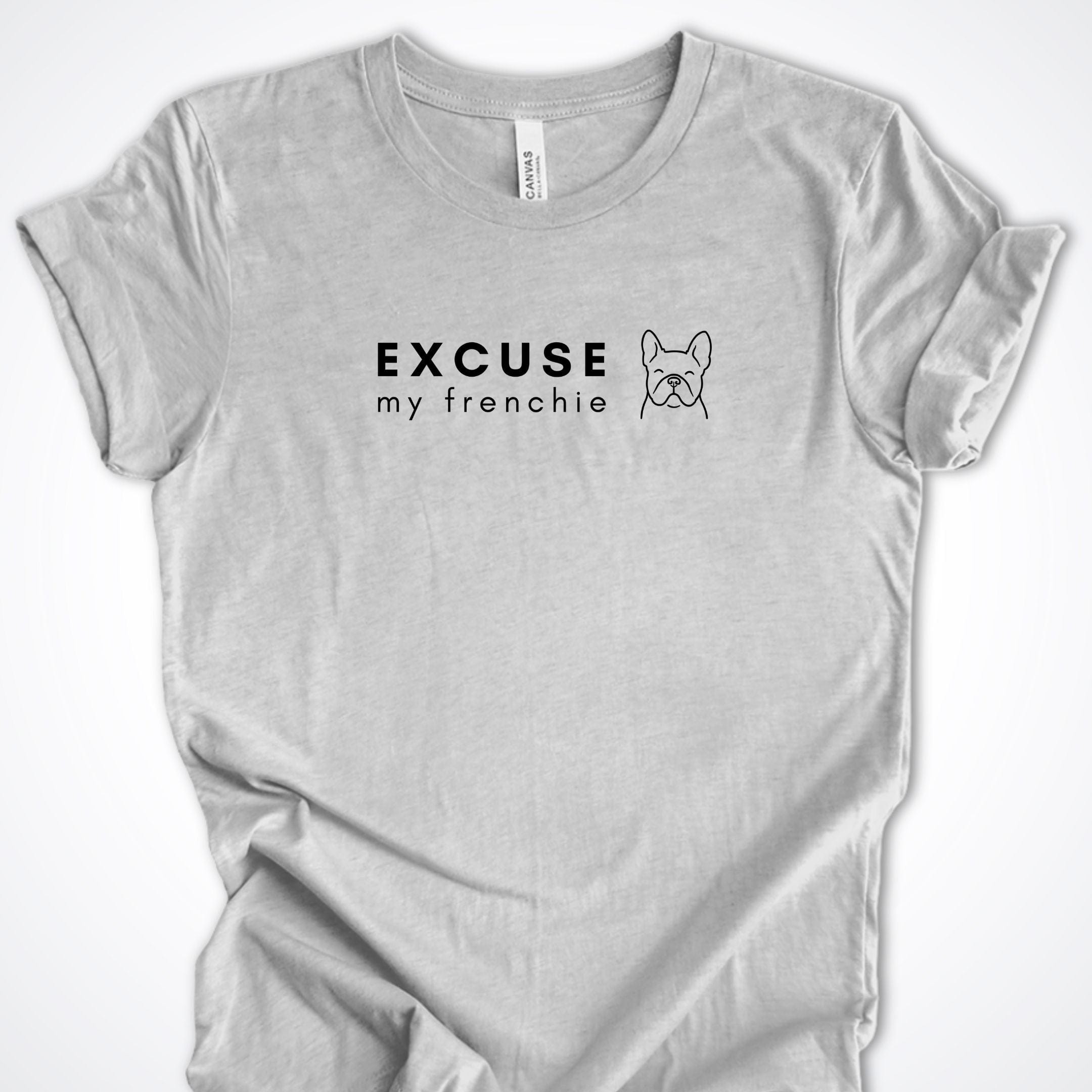 T-Shirt Athletic Heather / S Excuse my Frenchie Premium Unisex T-Shirt ReallyintoDogs