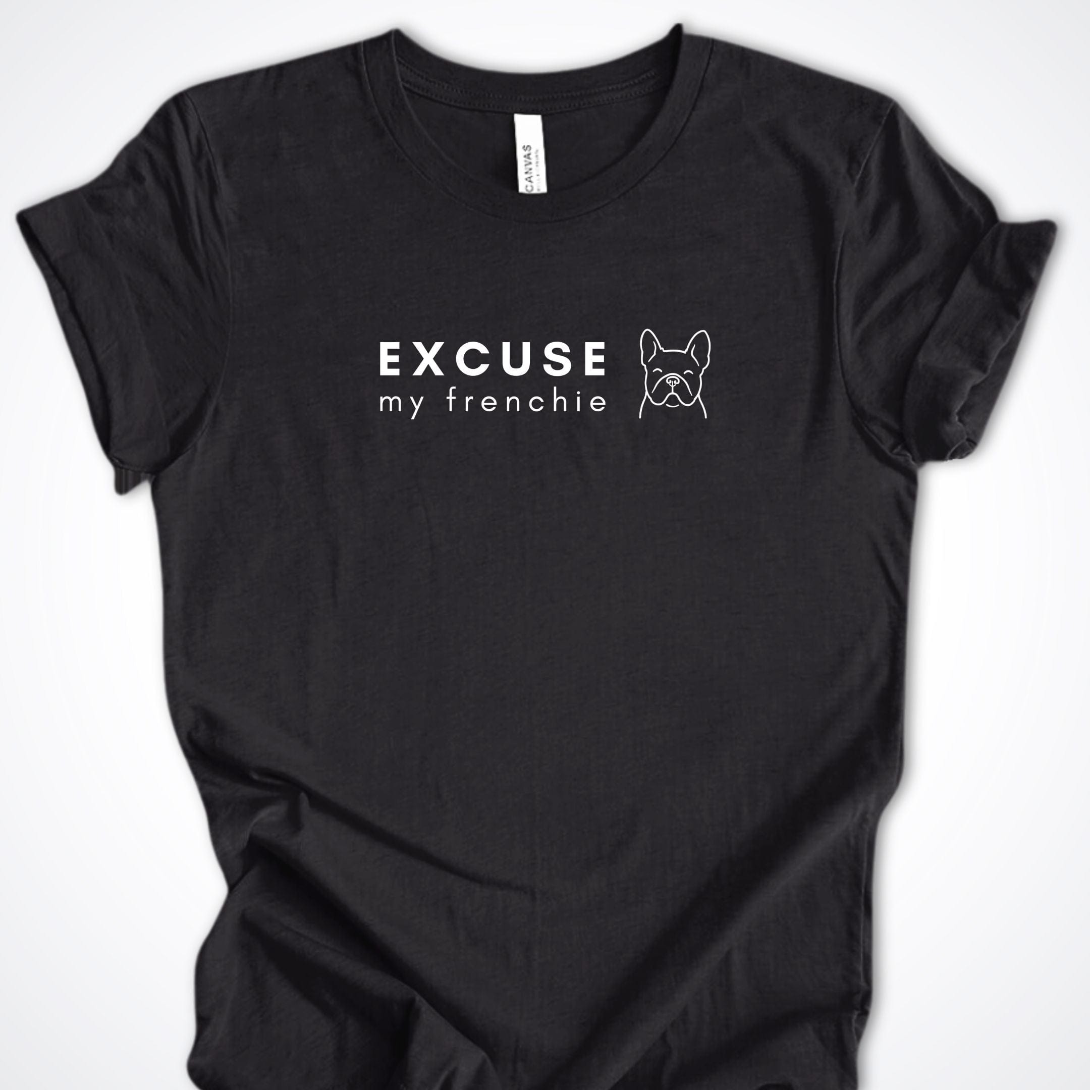 T-Shirt Black Heather / S Excuse my Frenchie Premium Unisex T-Shirt ReallyintoDogs