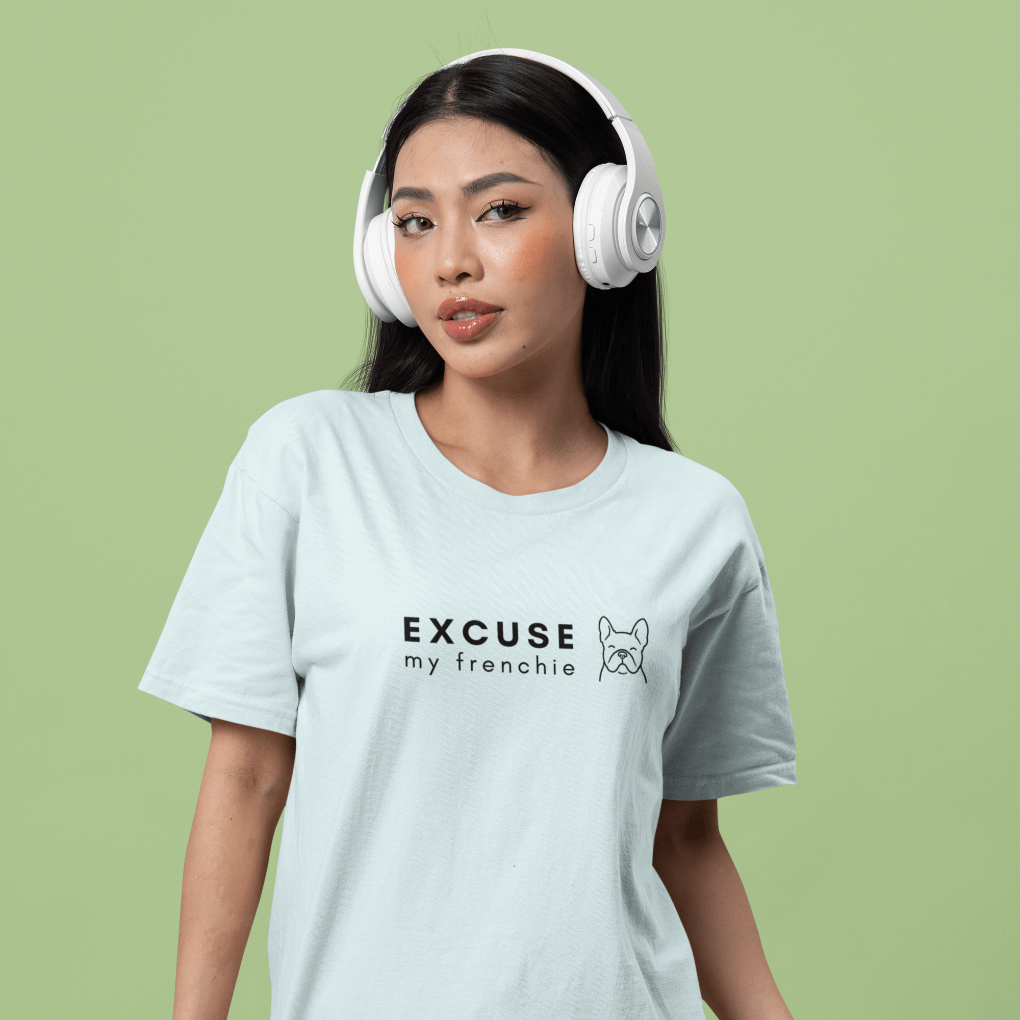 T-Shirt Excuse my Frenchie Premium Unisex T-Shirt ReallyintoDogs