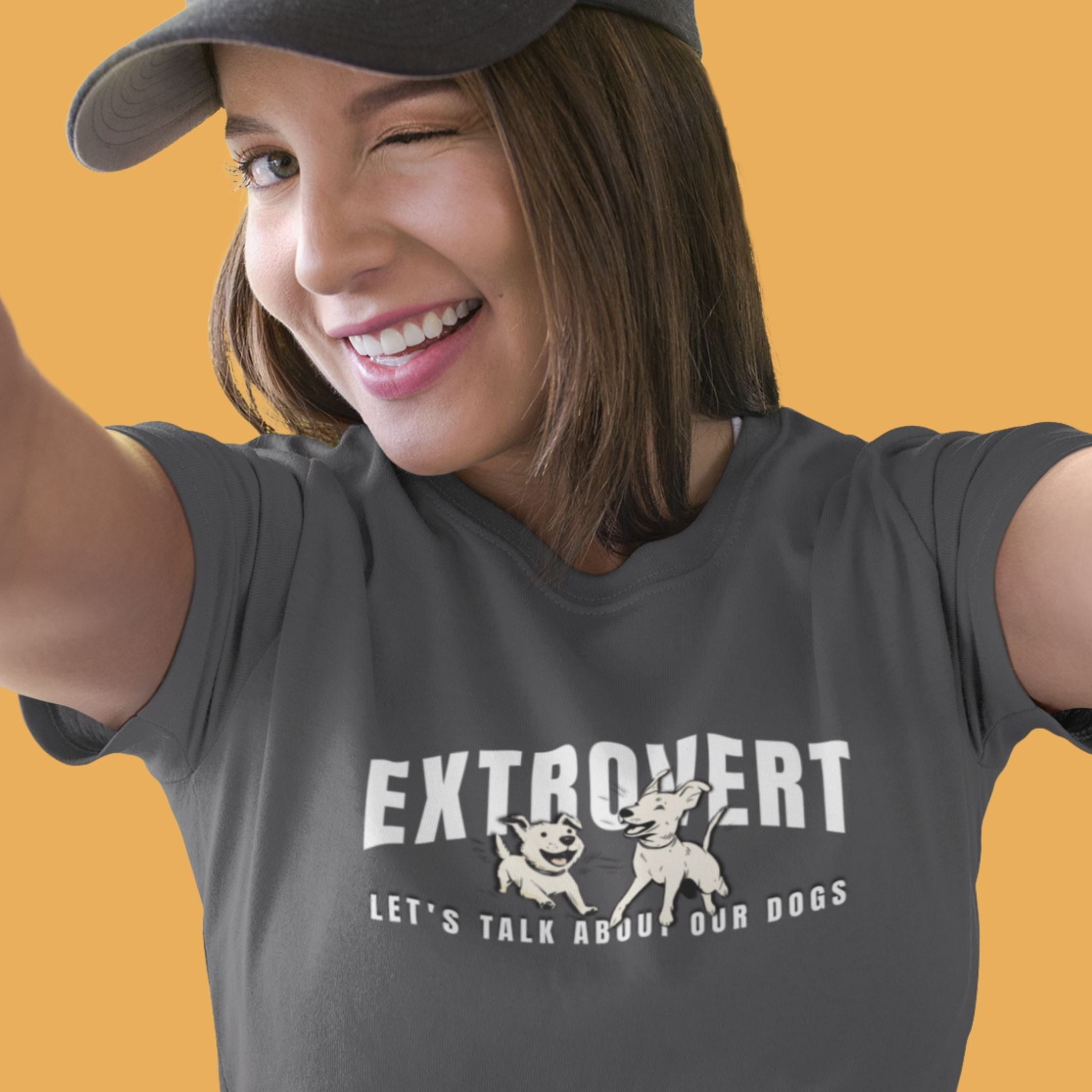 T-Shirt Extroverted Let's Talk About Our Dogs T-Shirt ReallyintoDogs