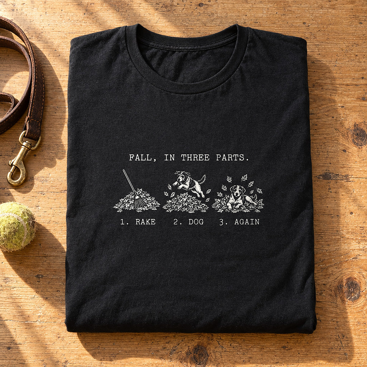 Fall, In Three Parts Black folded