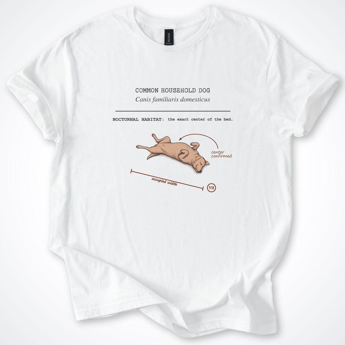 T-Shirt White / S Field Guide - Common Household Dog Classic T-Shirt ReallyintoDogs
