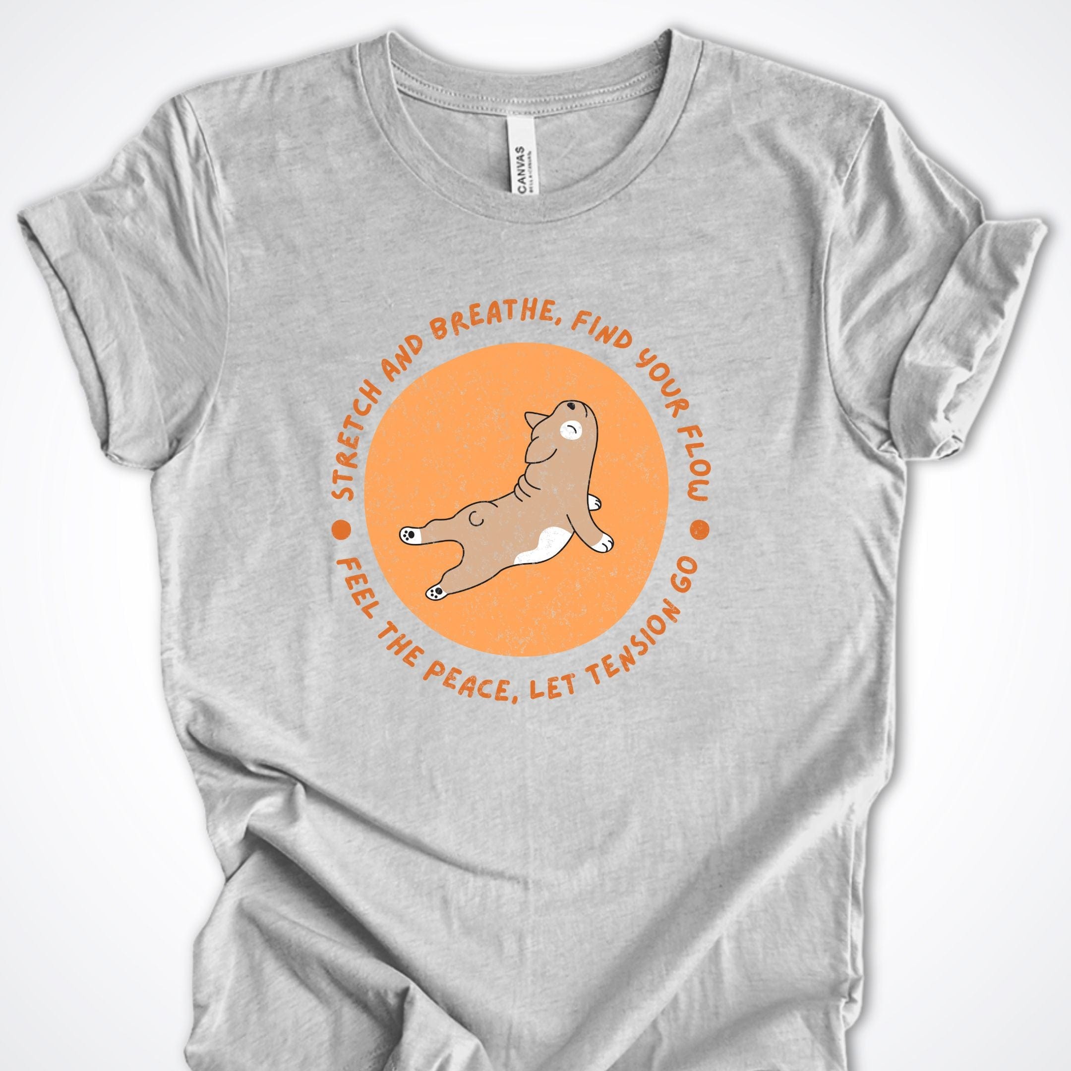 T-Shirt Athletic Heather / S Find Your Flow Premium Unisex T-Shirt ReallyintoDogs