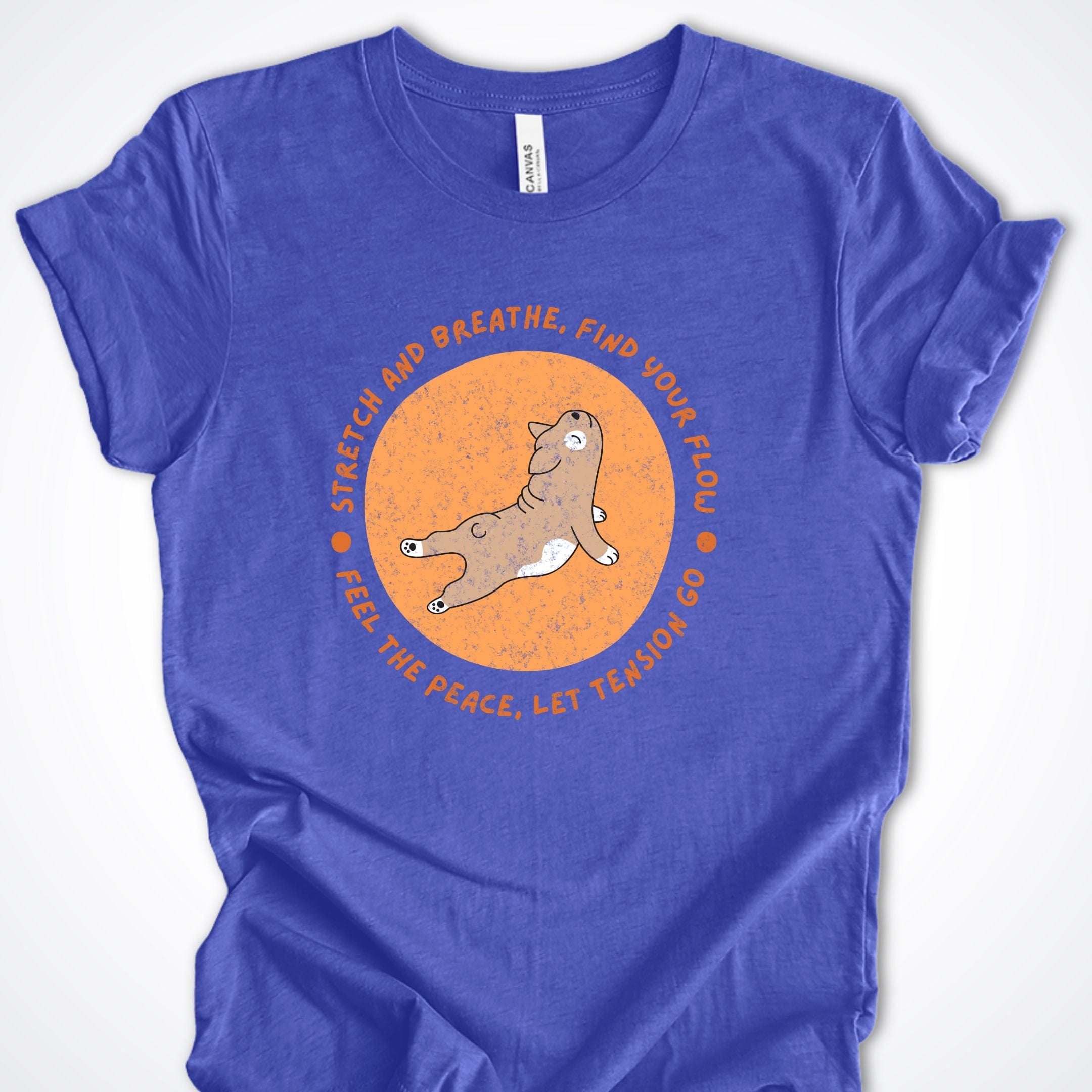 T-Shirt Heather True Royal / S Find Your Flow Premium Unisex T-Shirt ReallyintoDogs
