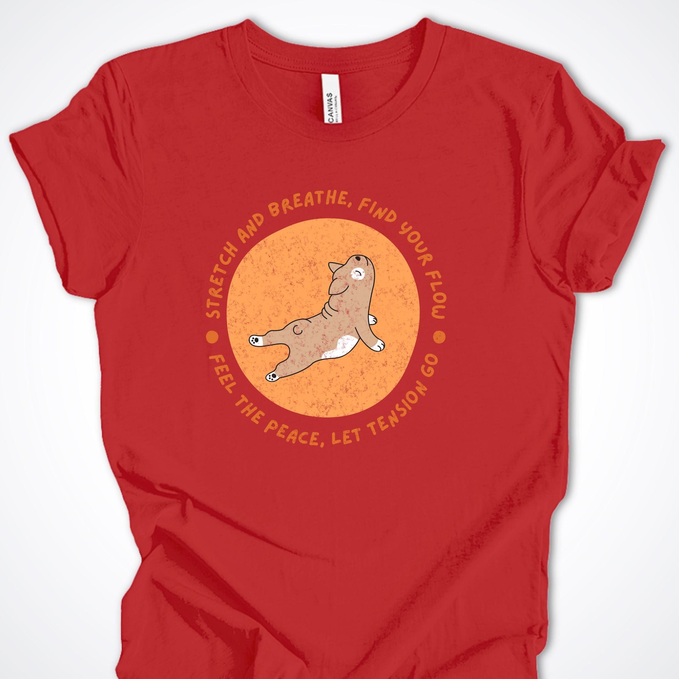 T-Shirt Red / S Find Your Flow Premium Unisex T-Shirt ReallyintoDogs