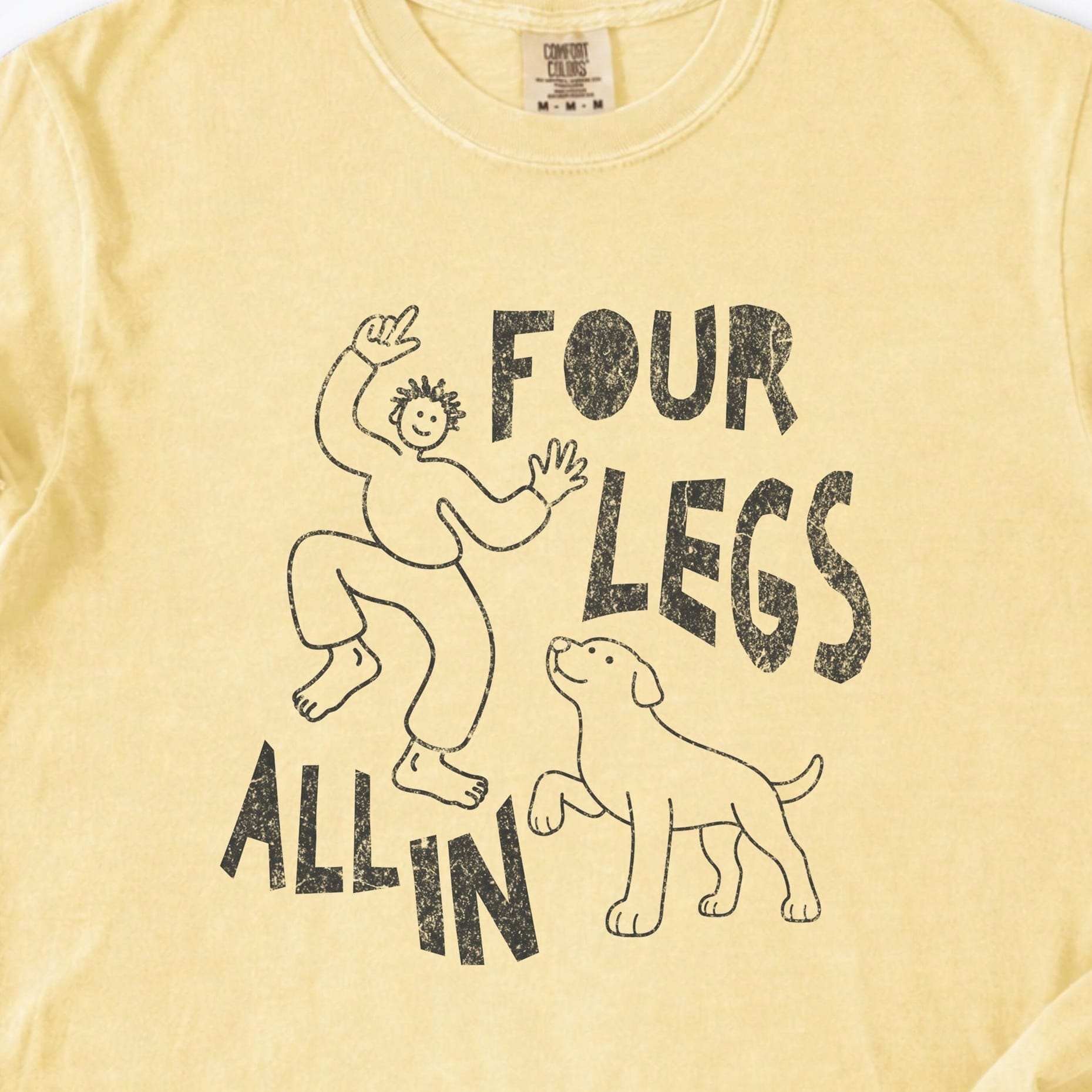 T-Shirt Four Legs All In Man and Dog Premium T-Shirt ReallyintoDogs