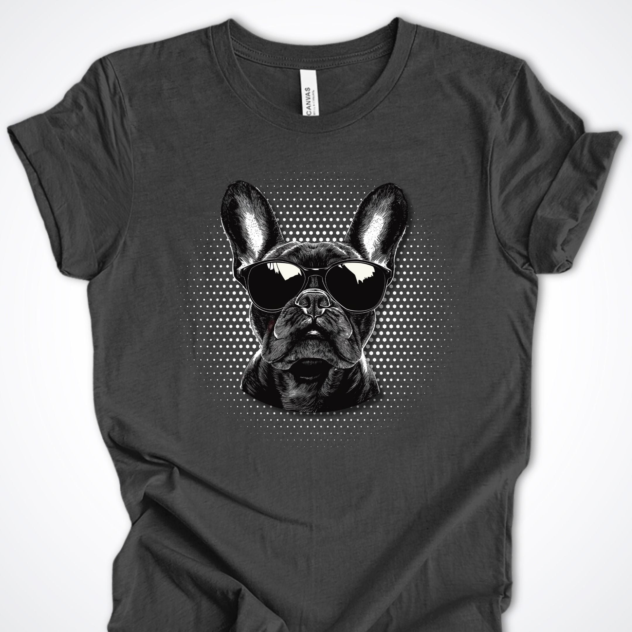 T-Shirt Dark Grey Heather / S French Bulldog Top Dog Premium Unisex T-Shirt ReallyintoDogs