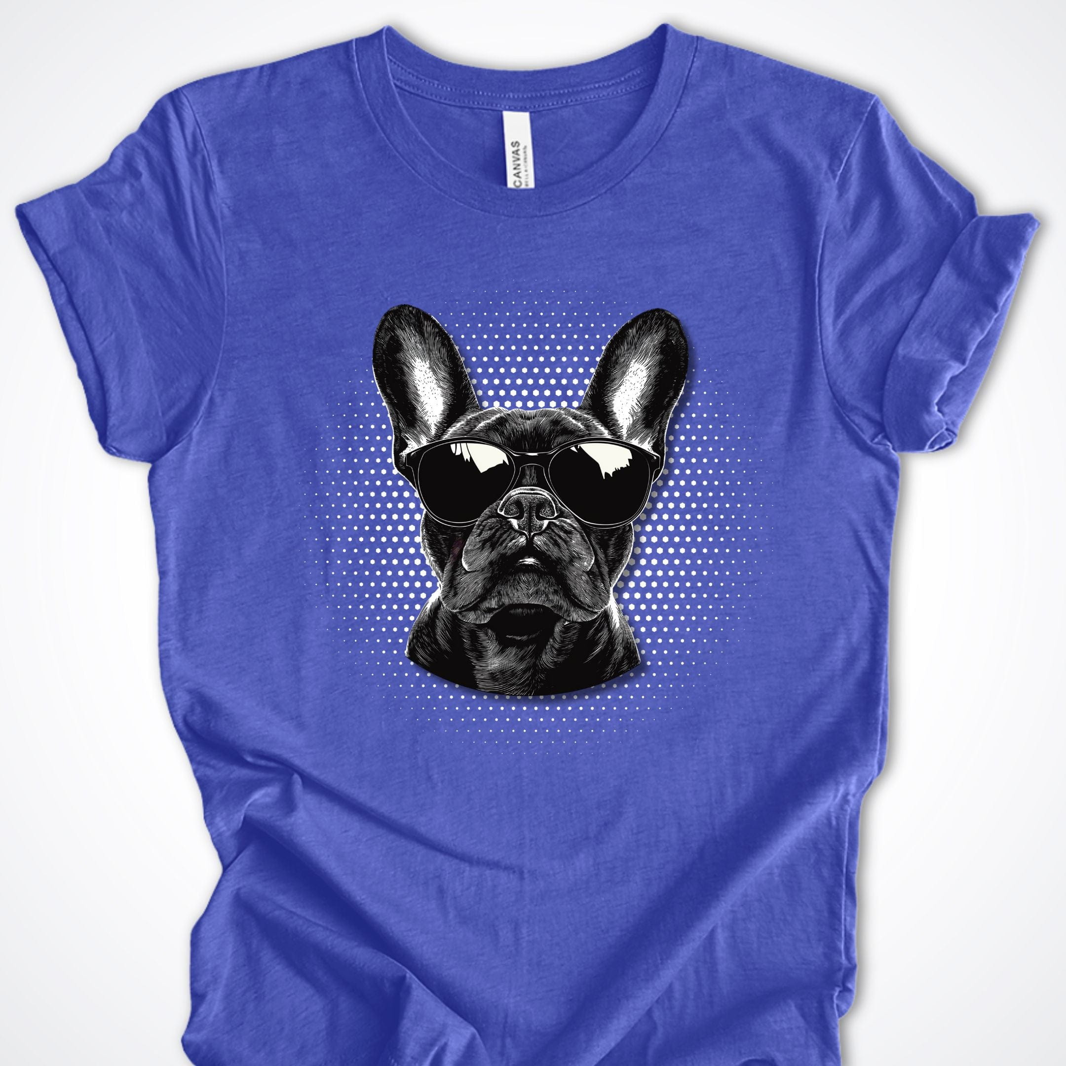 T-Shirt Heather True Royal / S French Bulldog Top Dog Premium Unisex T-Shirt ReallyintoDogs