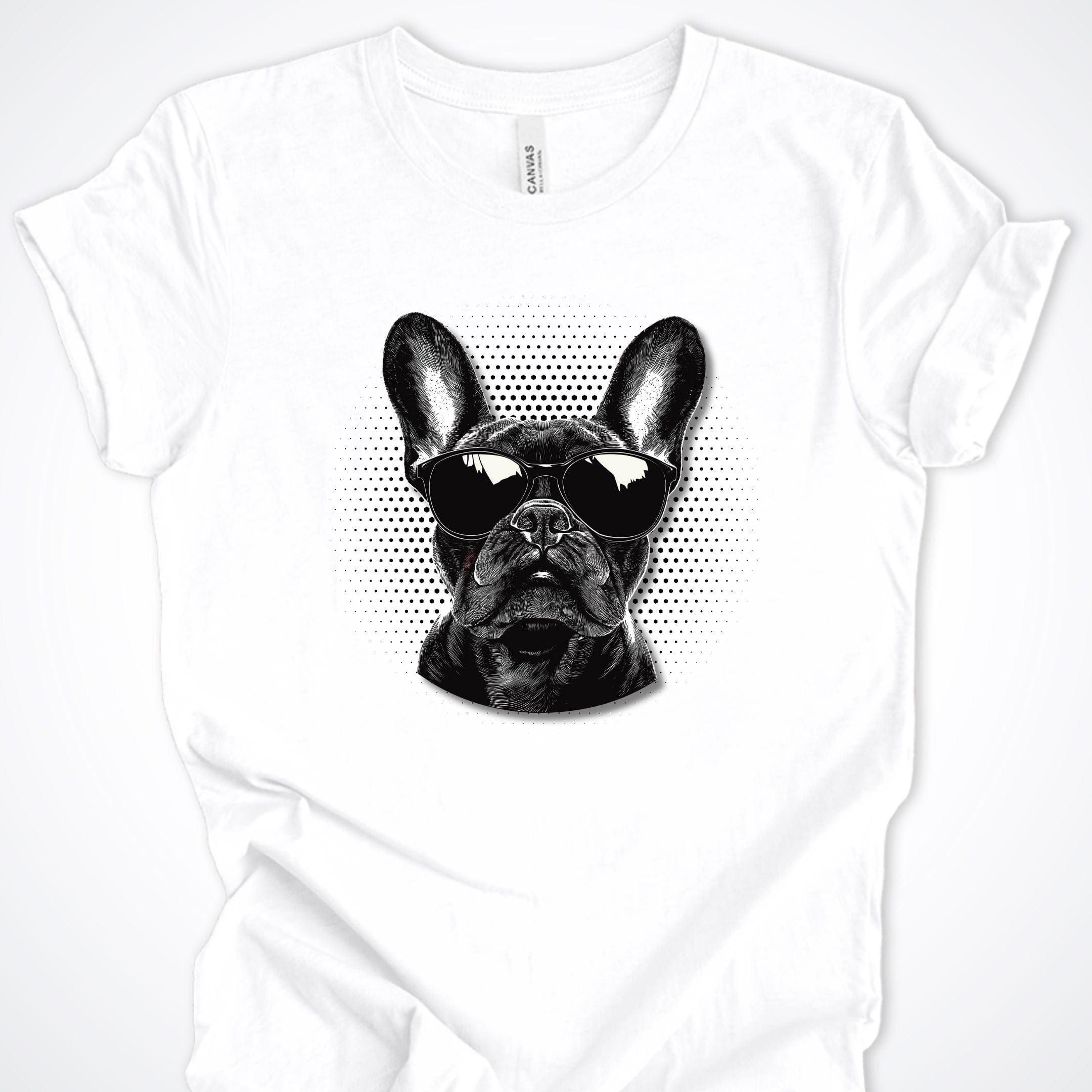 T-Shirt White / S French Bulldog Top Dog Premium Unisex T-Shirt ReallyintoDogs