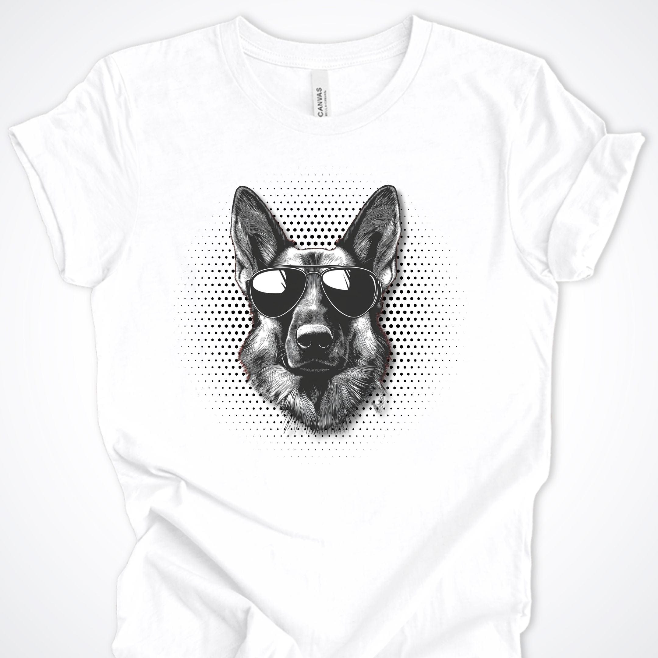 T-Shirt White / S German Shepherd Top Dog Premium Unisex T-Shirt ReallyintoDogs