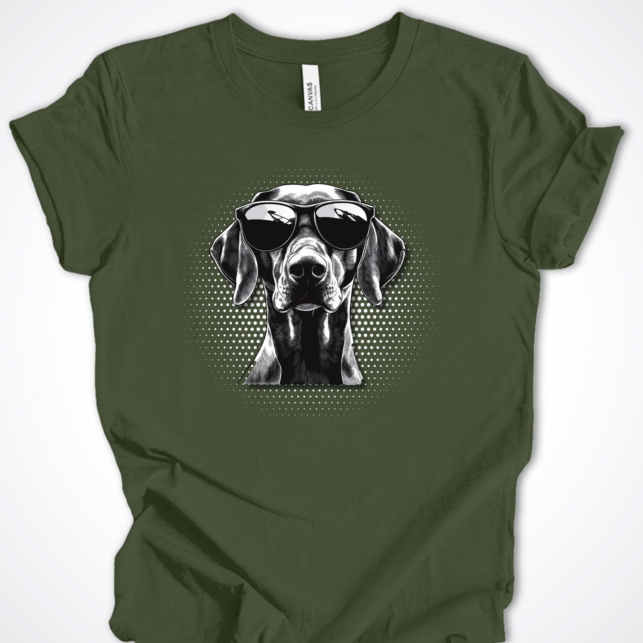 T-Shirt Military Green / S German Shorthair Pointer Top Dog Premium Unisex T-Shirt ReallyintoDogs