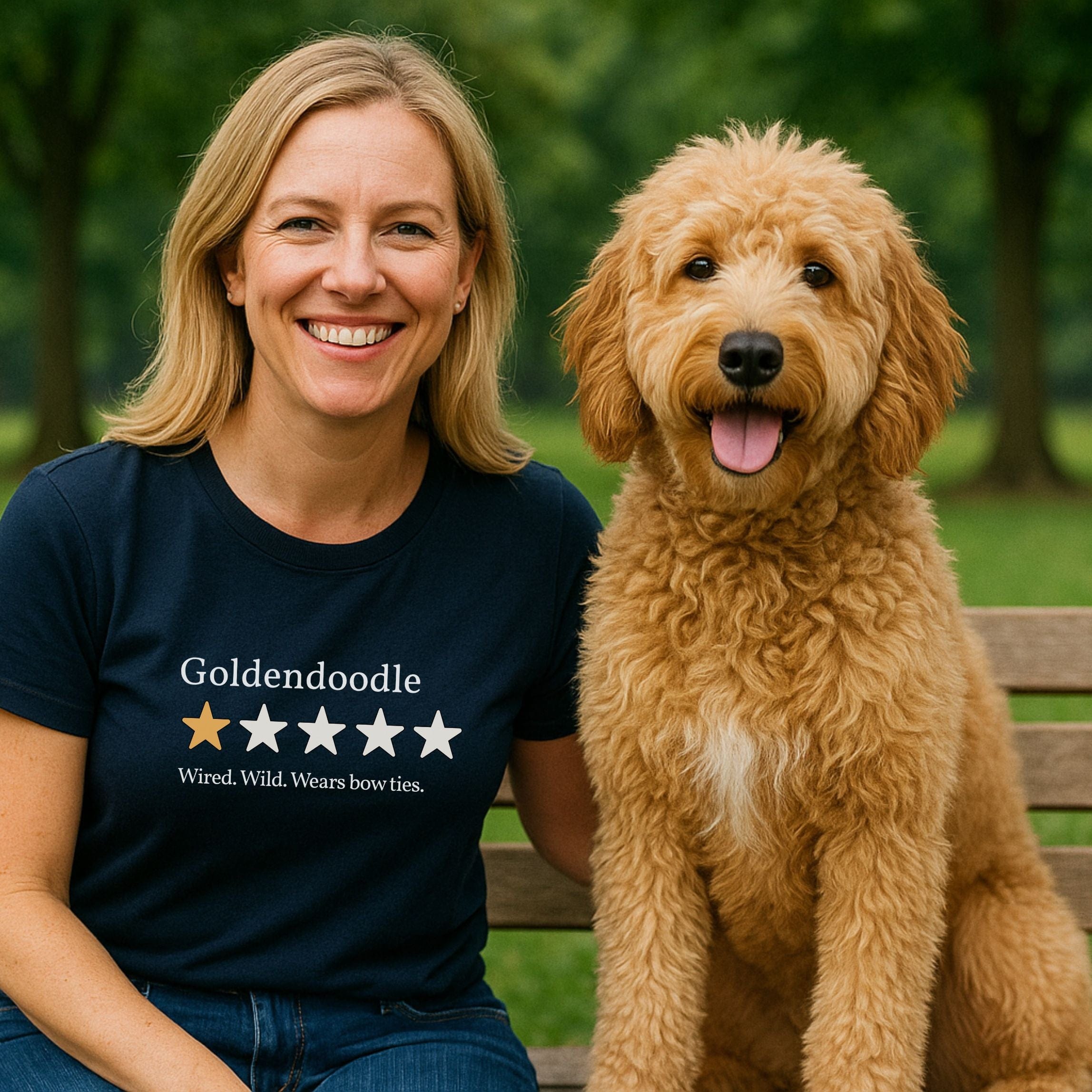 T-Shirt Goldendoodle One Star Review T-Shirt ReallyintoDogs