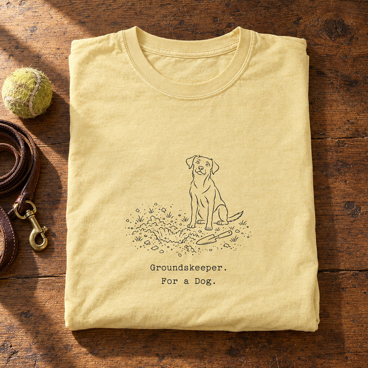 Groundskeeper. For A Dog. Line Butter folded