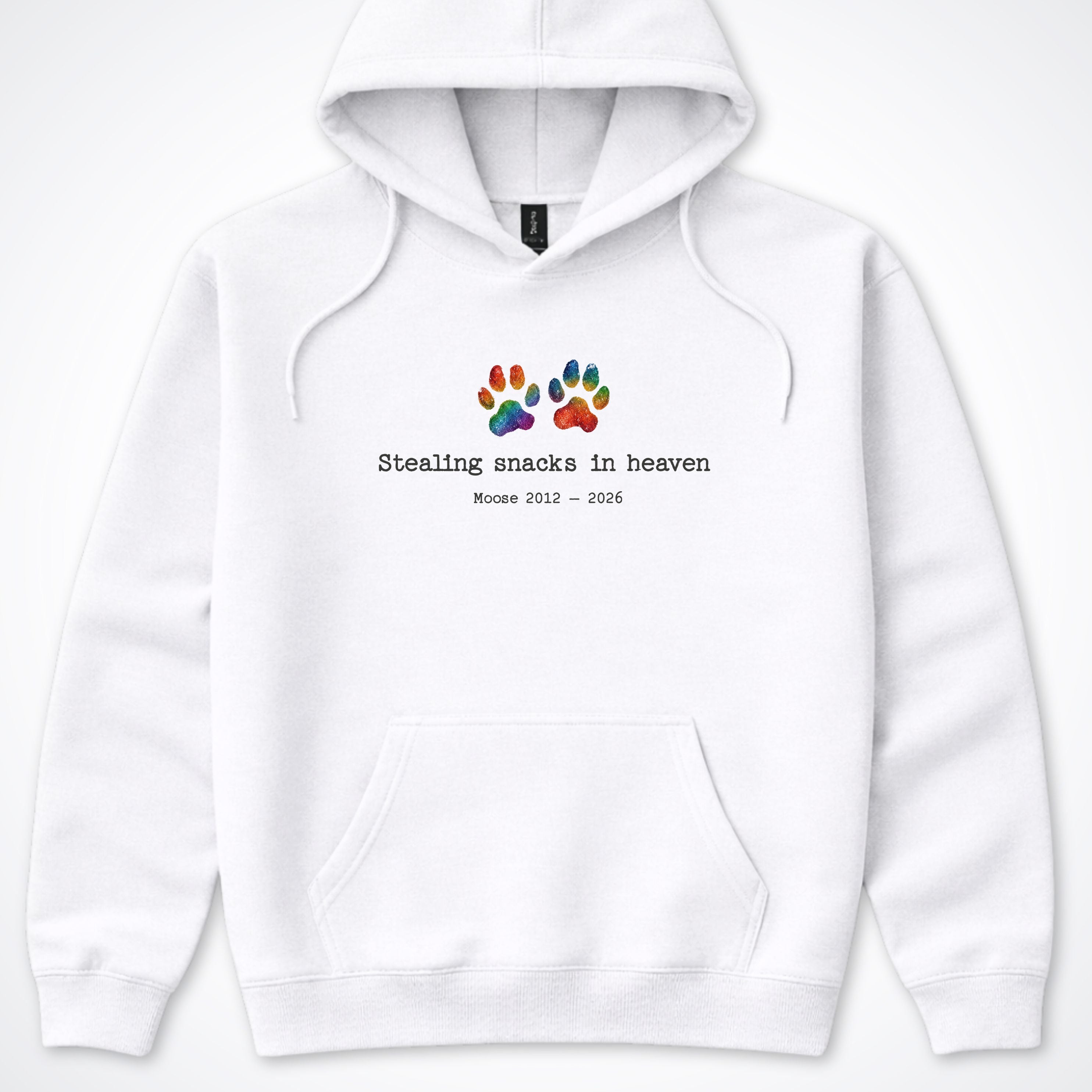 Stealing Snacks In Heaven - Personalized Memorial Hooded Sweatshirt
